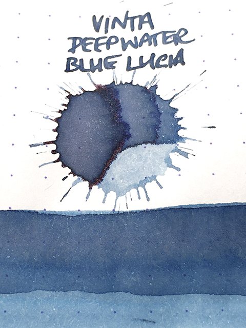 Vinta Inks Deepwater Blue Lucia fountain pen ink