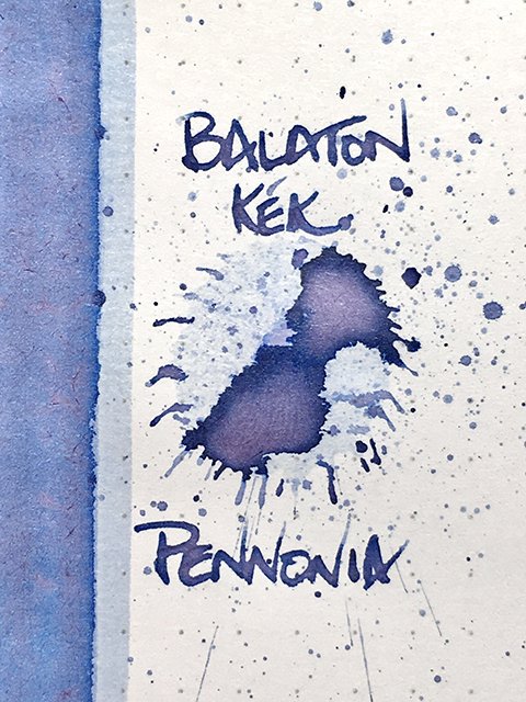 Pennonia Balaton Kek fountain pen ink