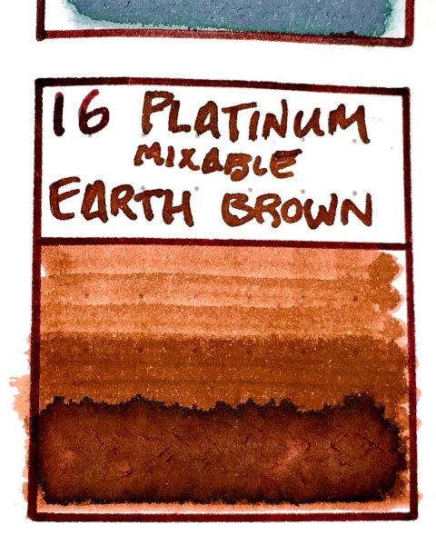 Platinum Mixable Earth Brown ink shades