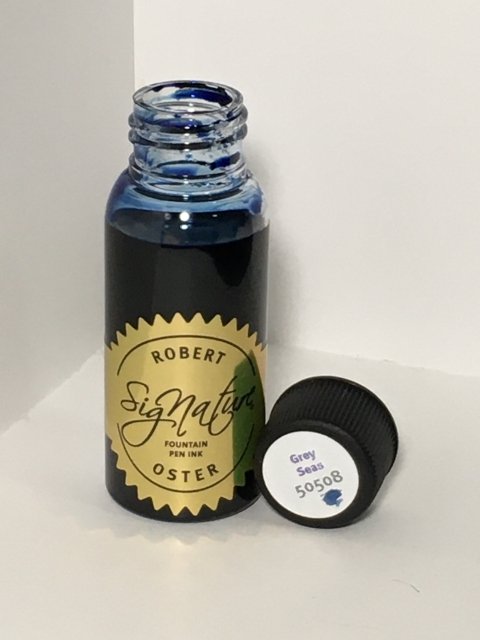 Robert Oster Grey Seas fountain pen ink bottle