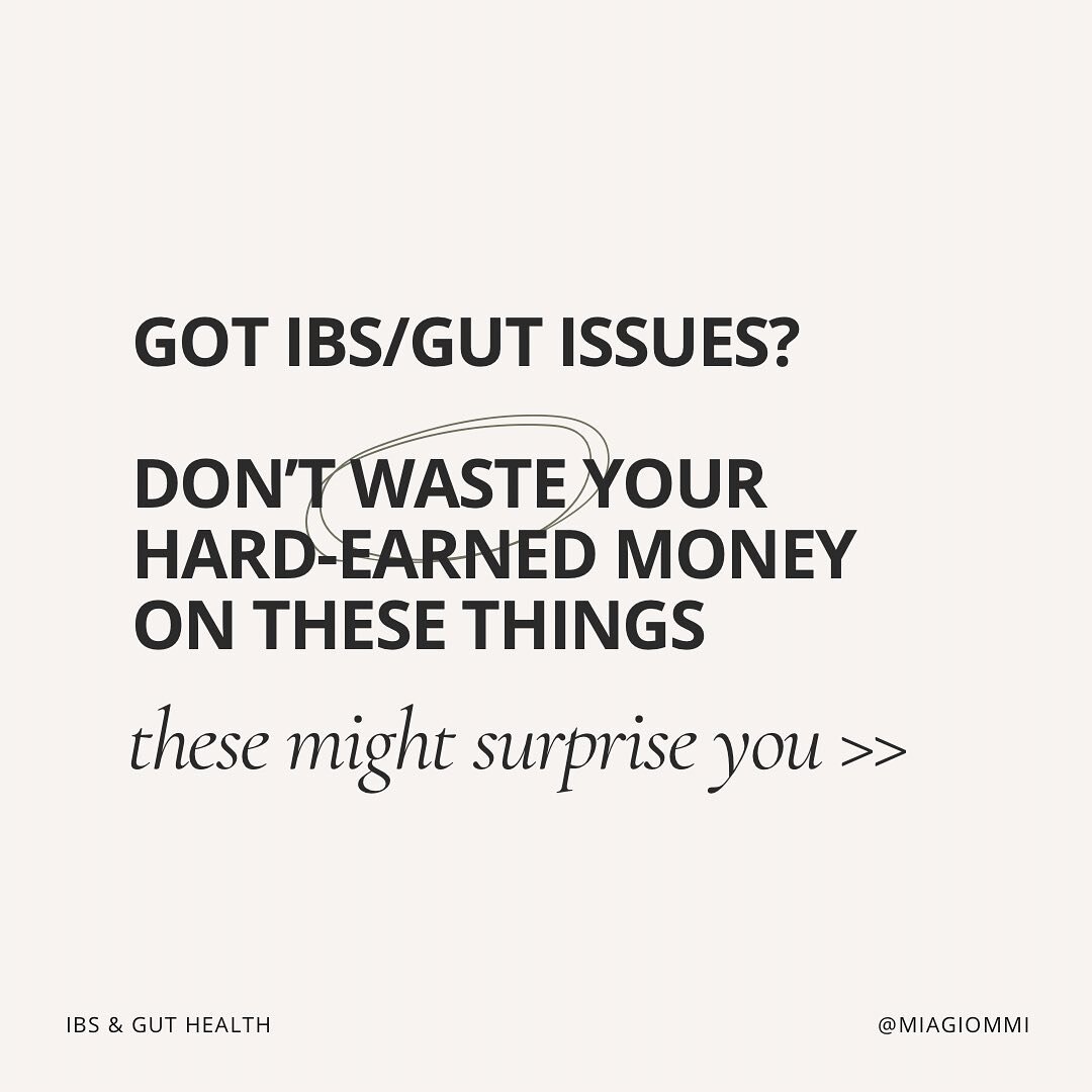 ❌ DON&rsquo;T WASTE YOUR MONEY ON THESE THINGS WHEN HEALING YOUR GUT &darr;

The health and wellness industry is worth ✨BILLIONS✨ of dollars.

The market is flooded with everything you could think of (and probably then some 🤪):

detox kits, juice cl