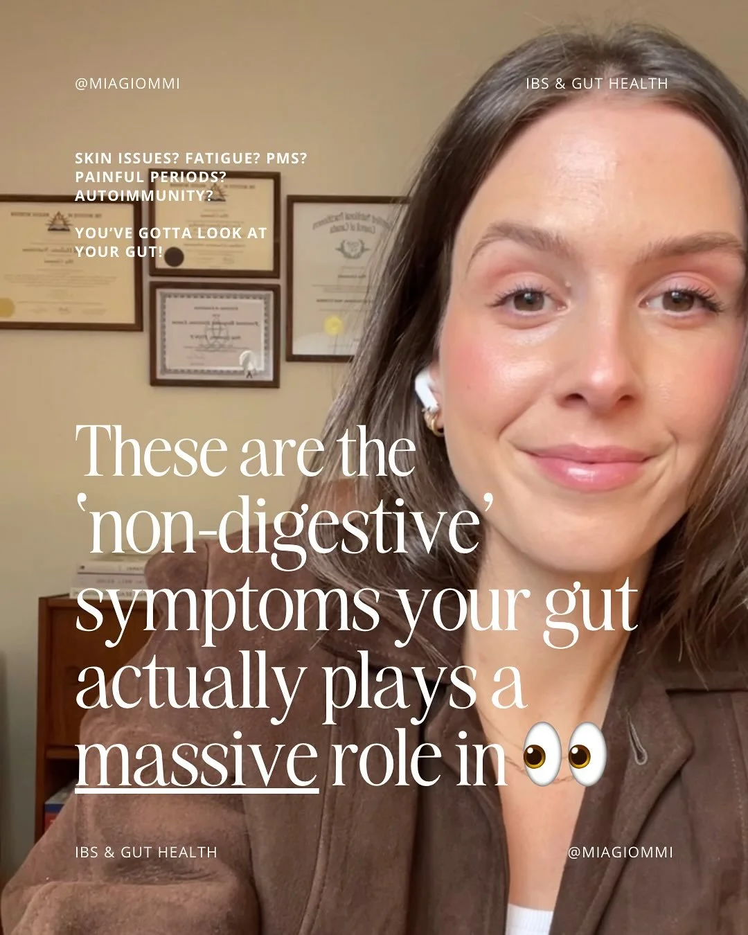 When you hear &ldquo;gut issues&rdquo; your brain probably goes to bloating or gas or constipation or diarrhea or stomach pain

❌ Not acne, eczema, painful periods, PMS, fatigue, weight loss resistance&hellip;

But the truth is, your gut impacts sooo