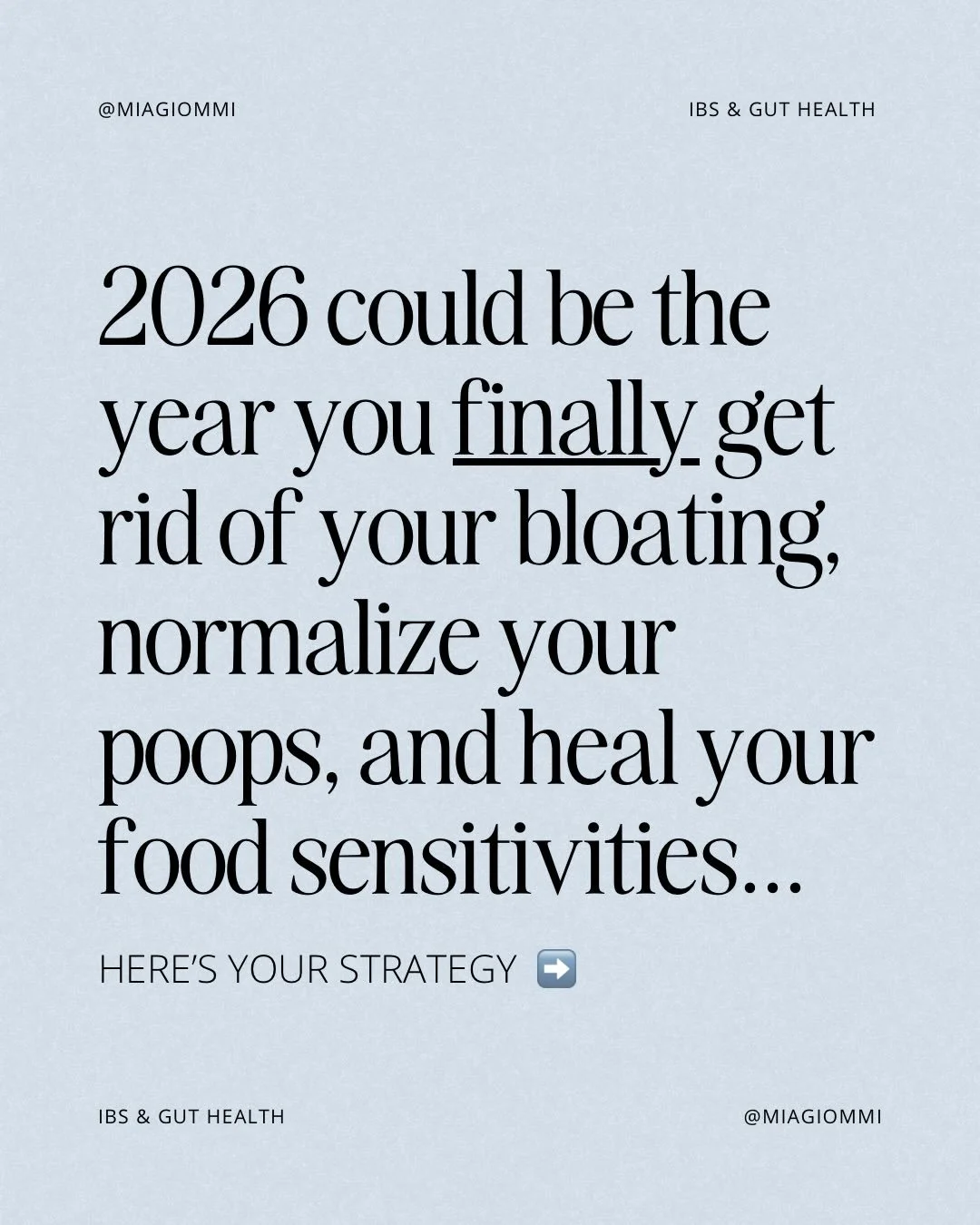 THE STEP-BY-STEP GUT HEALING METHOD YOU NEED TO OVERCOME YOUR BLOAT, UNRELIABLE POOPS &amp; FOOD SENSITIVITIES IN 2026 💫

This method has helped my clients get rid of their bloating, have easy, normal, daily bowel movements, correct food sensitiviti