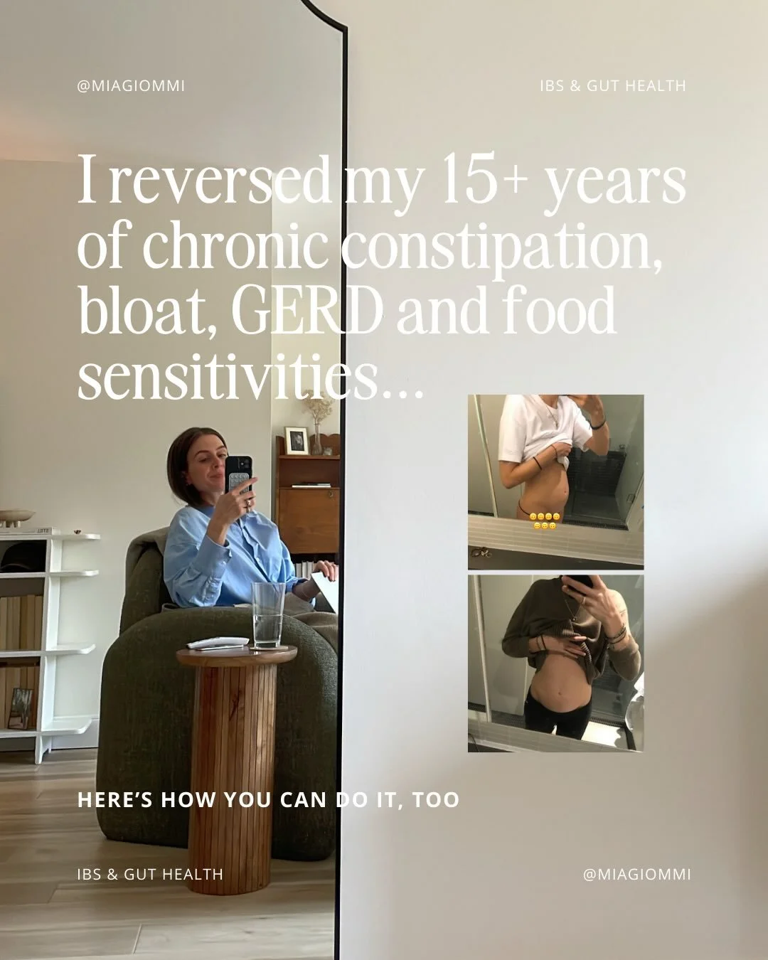 If I can do it, you can too 💅

Honestly I thought I would forever be bloated, backed up, and unable to eat much beyond my 5 safe foods 🤷🏻&zwj;♀️

But diving deeper, and taking a holistic root-cause focused approach is what really changed the game 