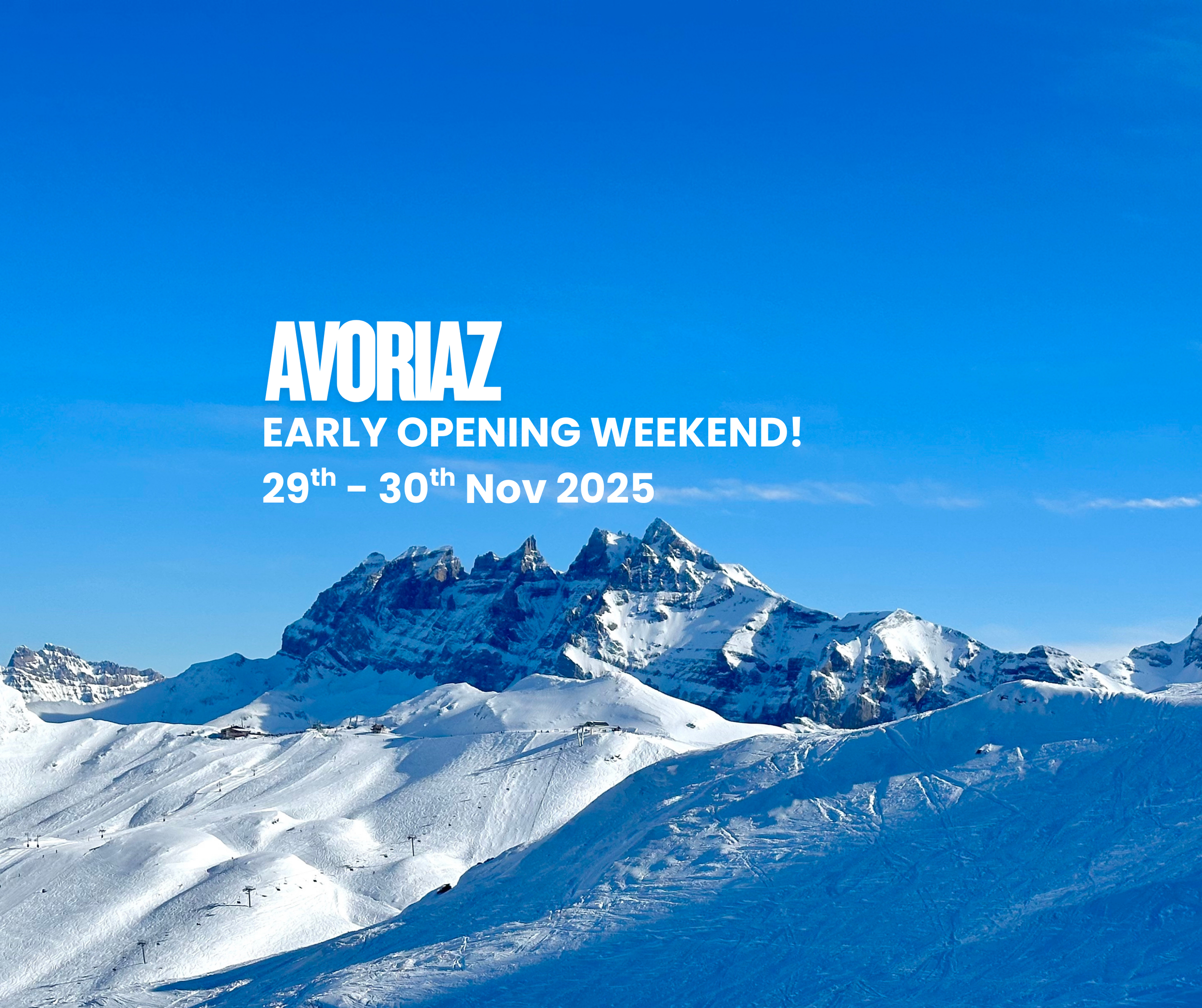 Avoriaz to open early!