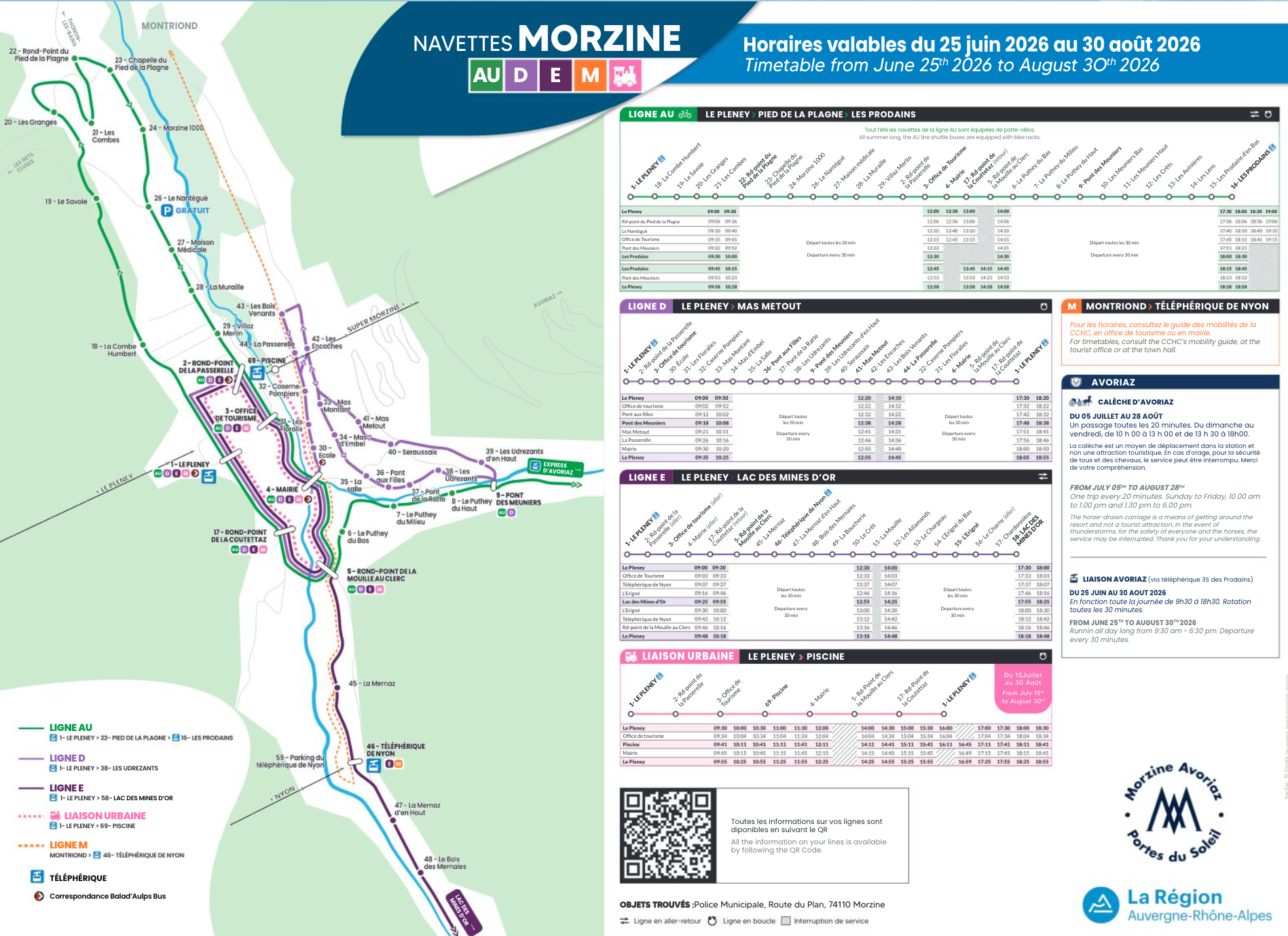 Morzine Buses - Summer 2026