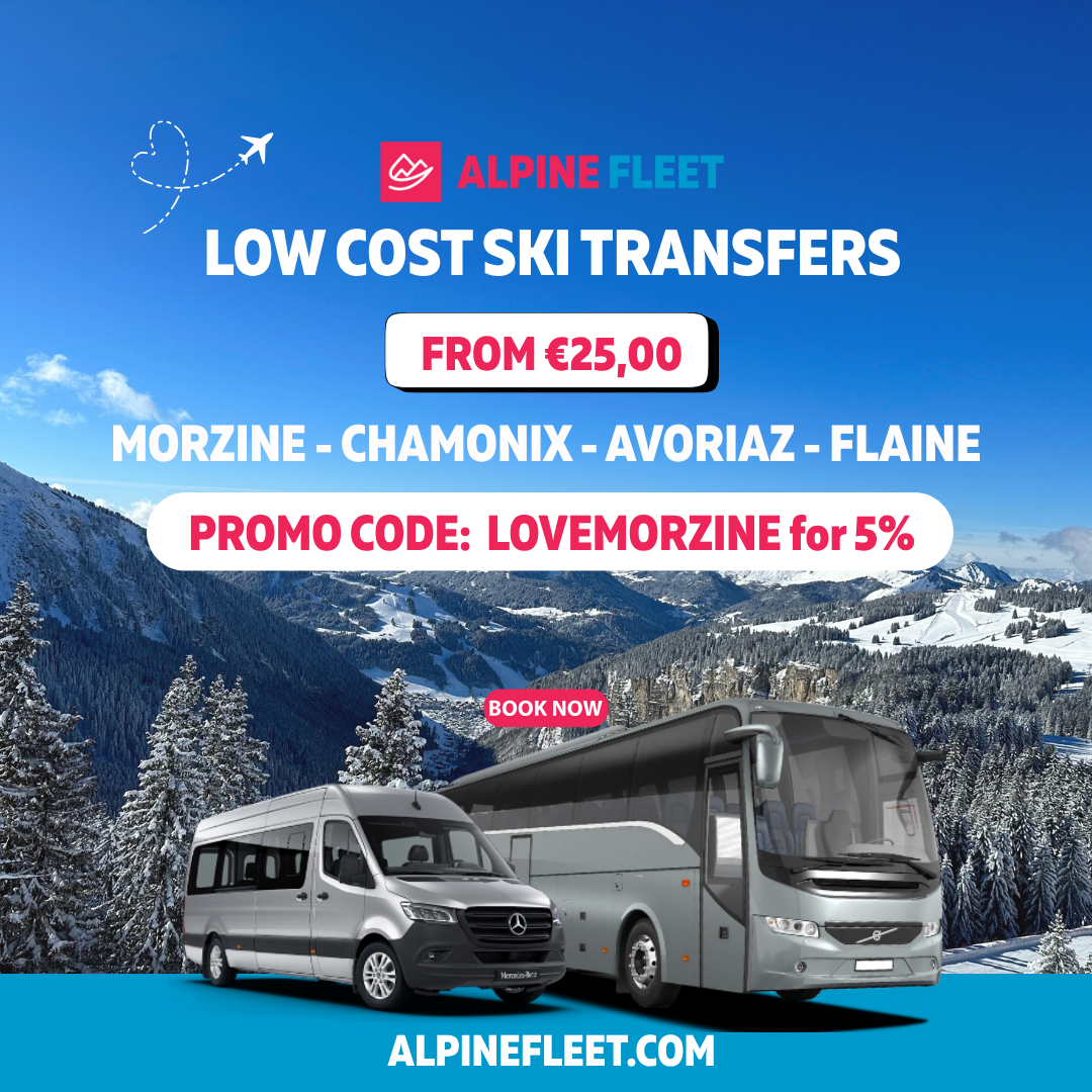 Alpine Fleet transfer vans and buses showcasing their commitment to luxury and eco-friendly ski transfers across the Alps