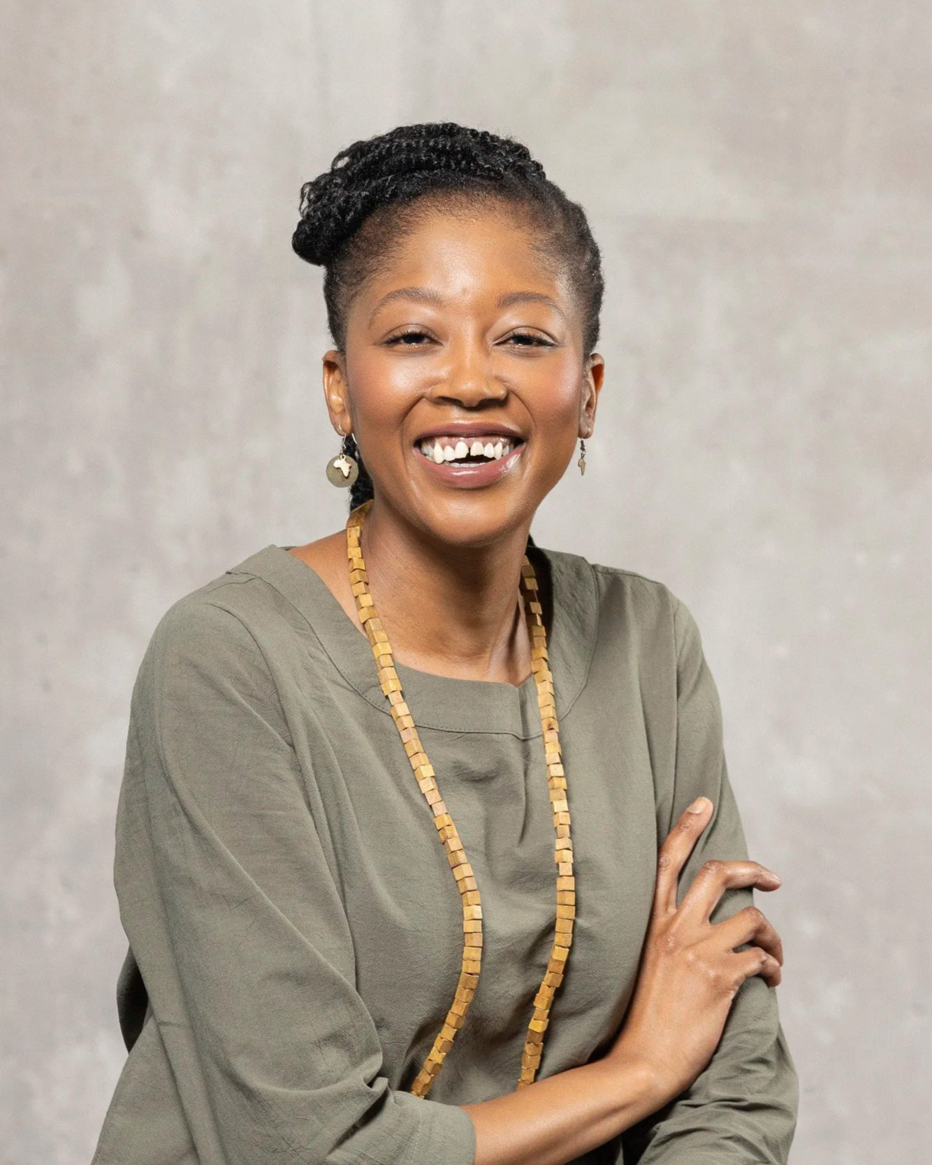 Thato Mogotsi, Assistant curator at Zeitz Museum of Contemporary Art Africa (MOCAA), Cape Town. Headshot. Makeup:  Laura Mitchell Makeup. Lighting Assistant: Chriss Beukes, Photographer: Lauren Theunissen.   