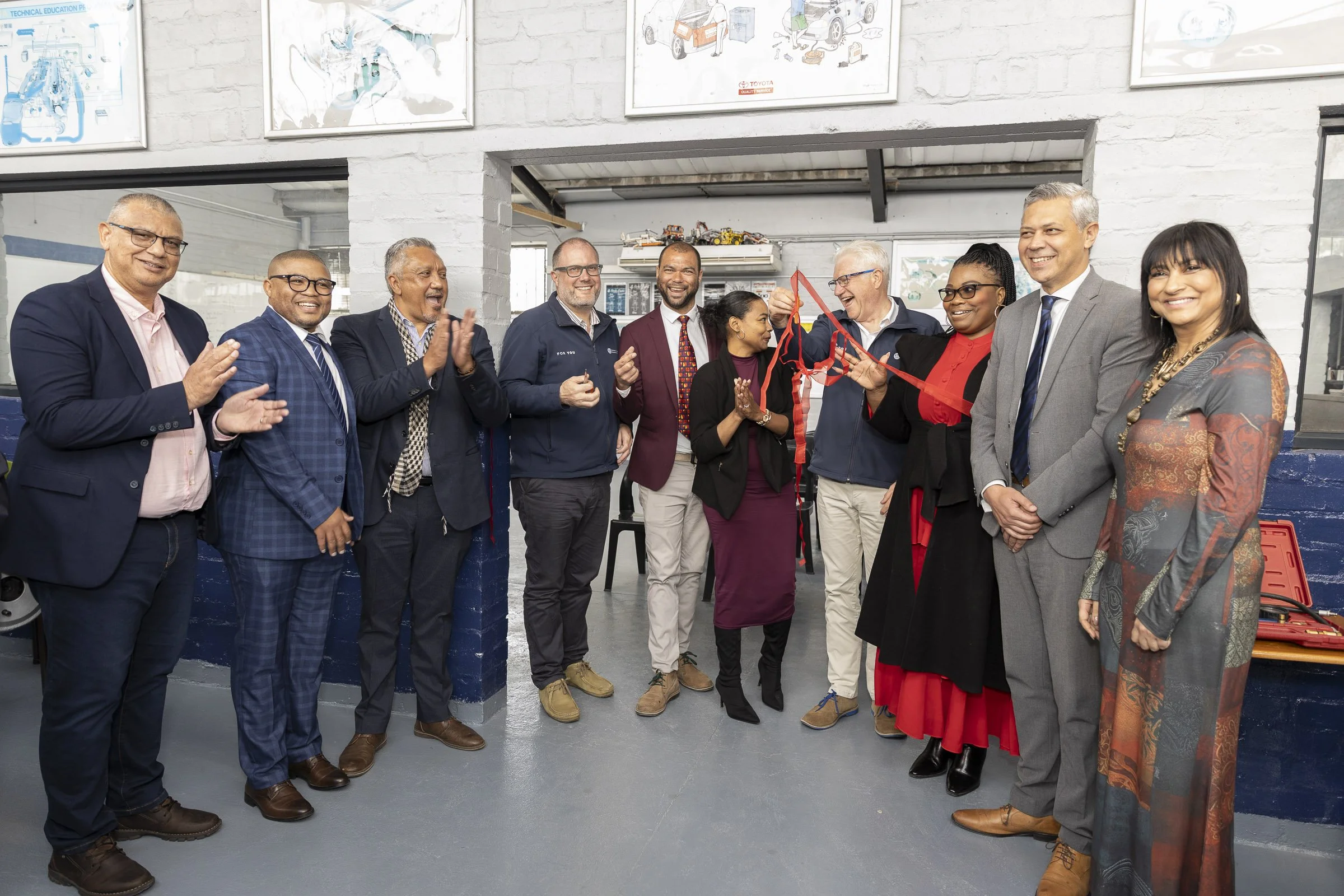 Technical Schools Revitalisation programme. Western Cape Government, Education Department, Juan Bernjamin, Gary Walbrugh, Salie Abrahams, Jaco Londt, Alan Winde.  