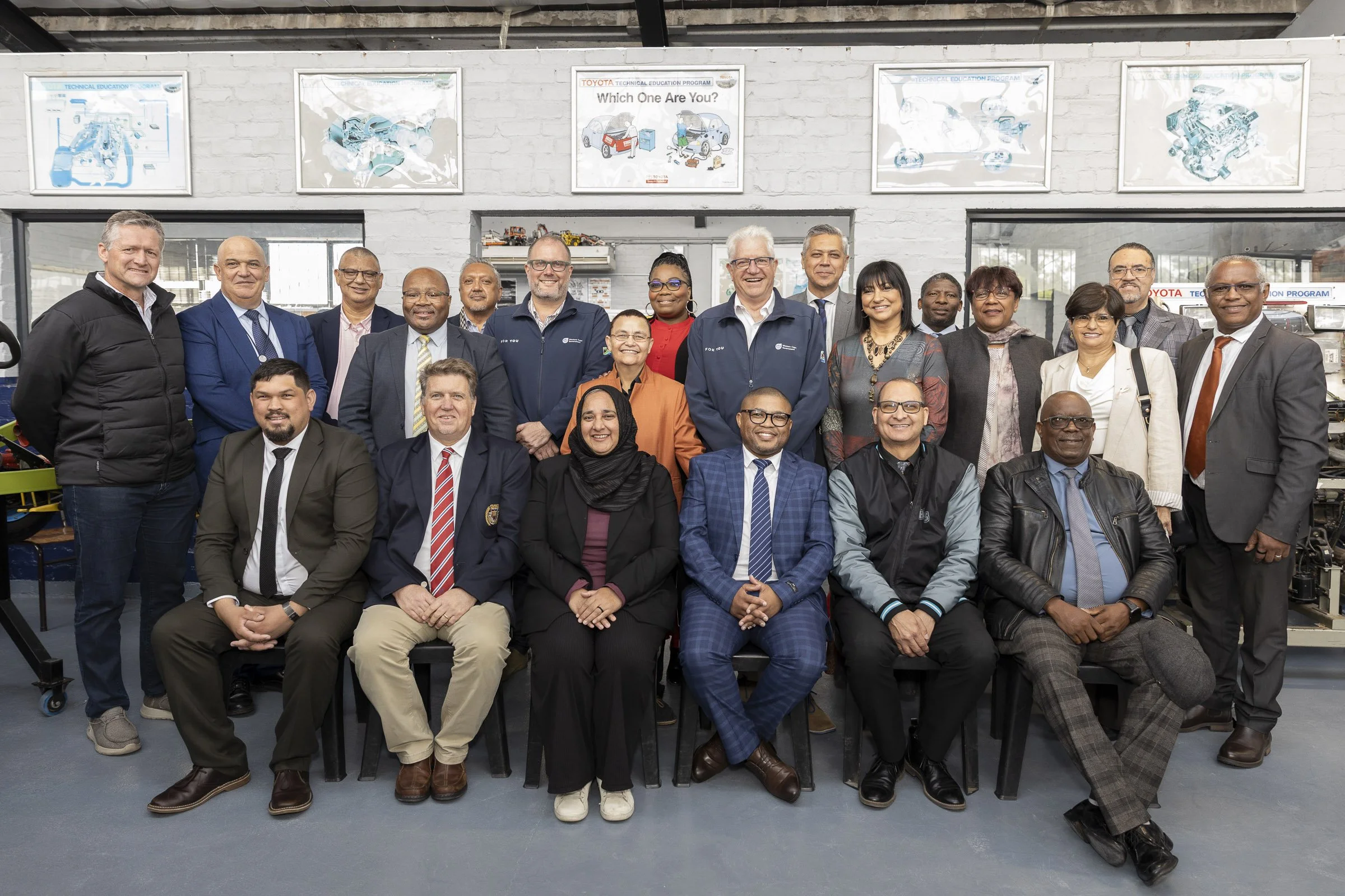 Technical Schools Revitalisation programme. Western Cape Government, Education Department, Juan Bernjamin, Gary Walbrugh, Salie Abrahams, Jaco Londt, Alan Winde.  