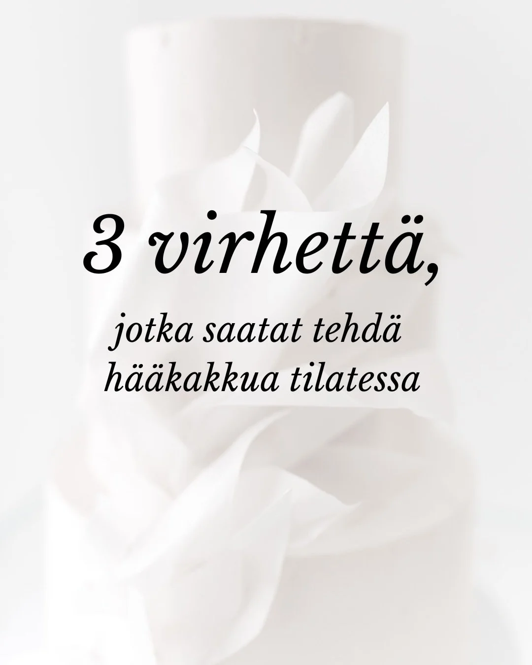 T&auml;st&auml; hyv&auml;t vinkit h&auml;&auml;kakun tilaamiseen. ✨

Kuvat 1 ja 2 @teemutoikkaphoto 

#kakkusankari #h&auml;&auml;t/026 #h&auml;&auml;kakku #h&auml;&auml;kakkutampere #h&auml;&auml;kakkupirkanmaa