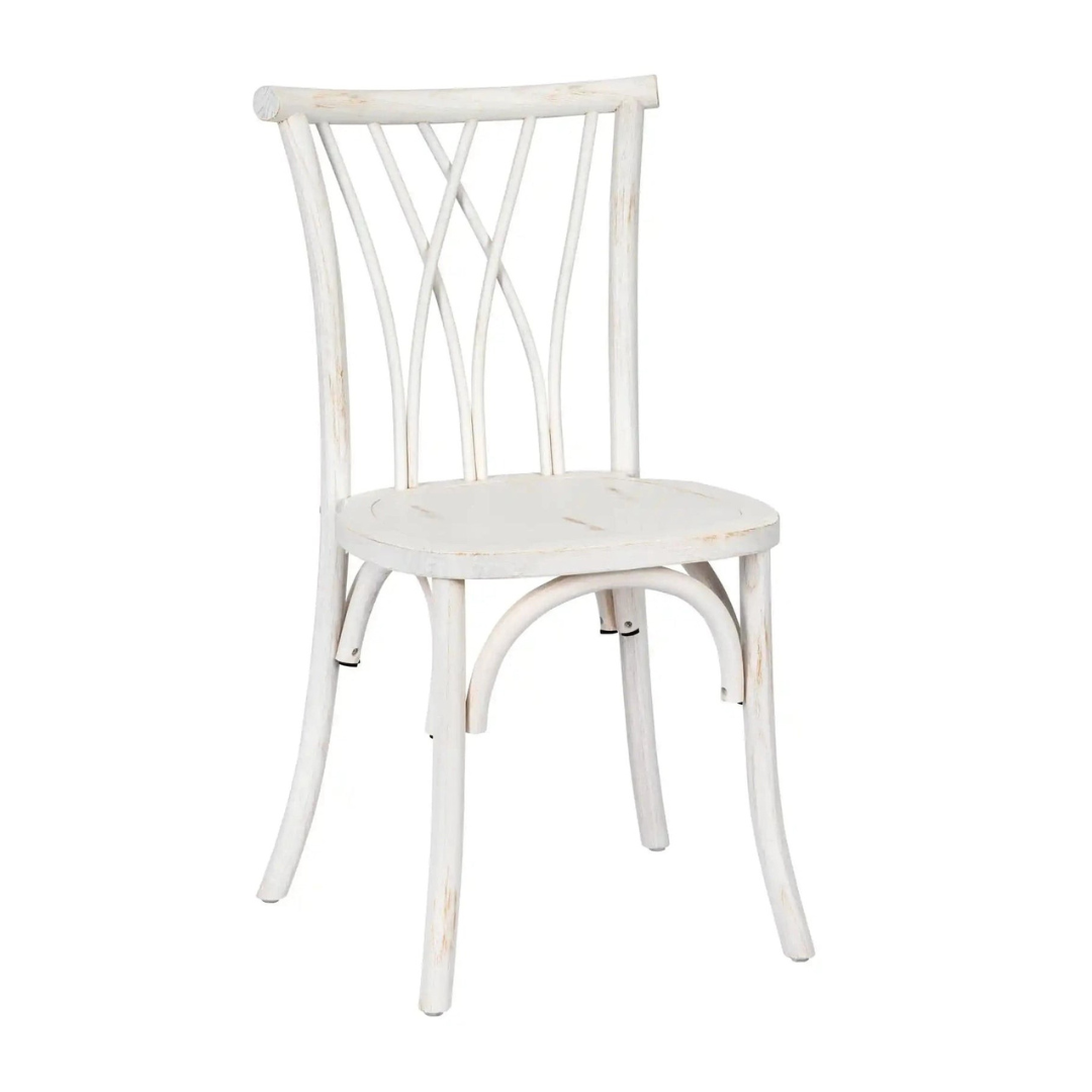 "WHITE DISTRESSED" - WILLOW CHAIR