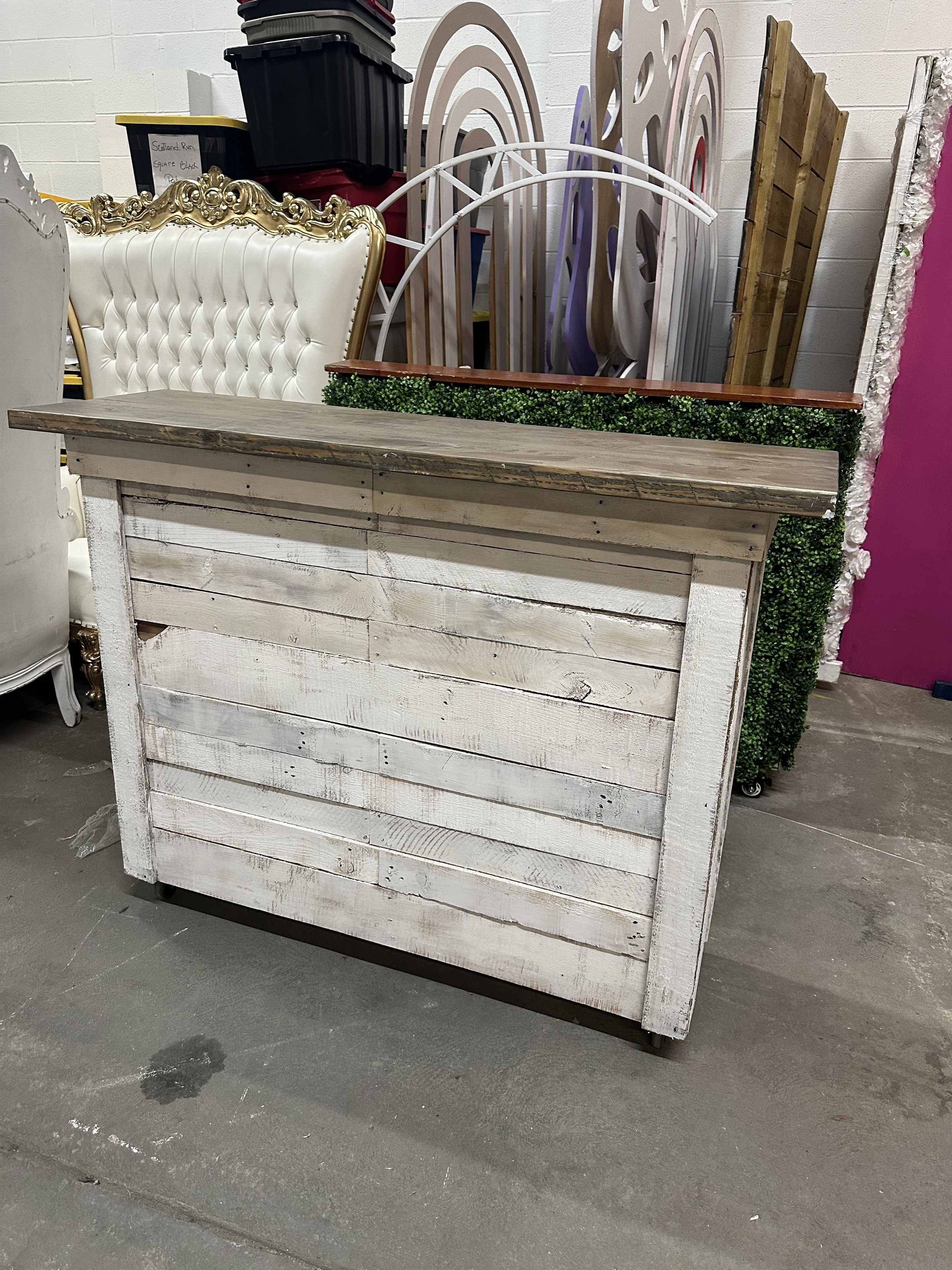 White Rustic Bar