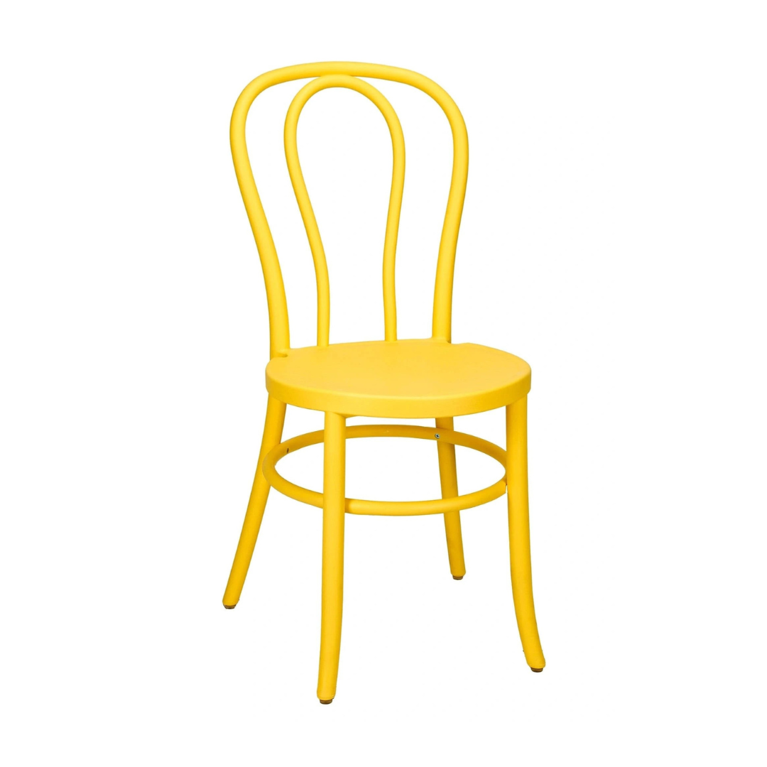 Yellow Resin Bentwood Chair