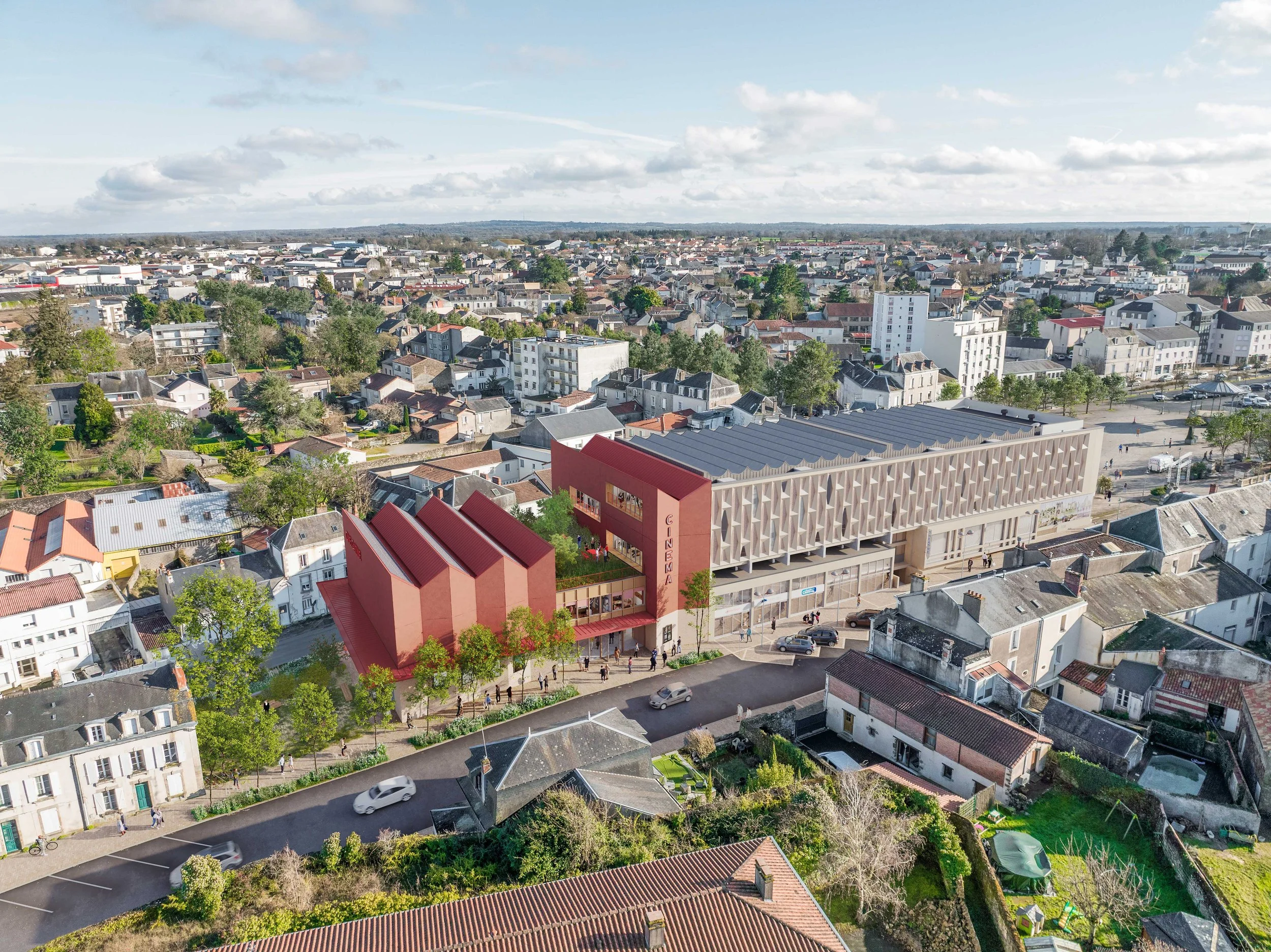 COMPAGNIE ARCHITECTURE Rénovation du palais des congrès, Parthenay @airstudio