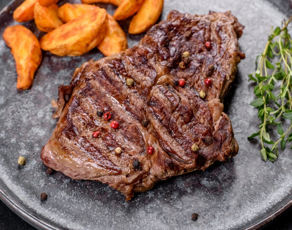 Ojo de Bife Argentino (Coração de Vazia) na grelha - Restaurante Belos Aires Portugal.