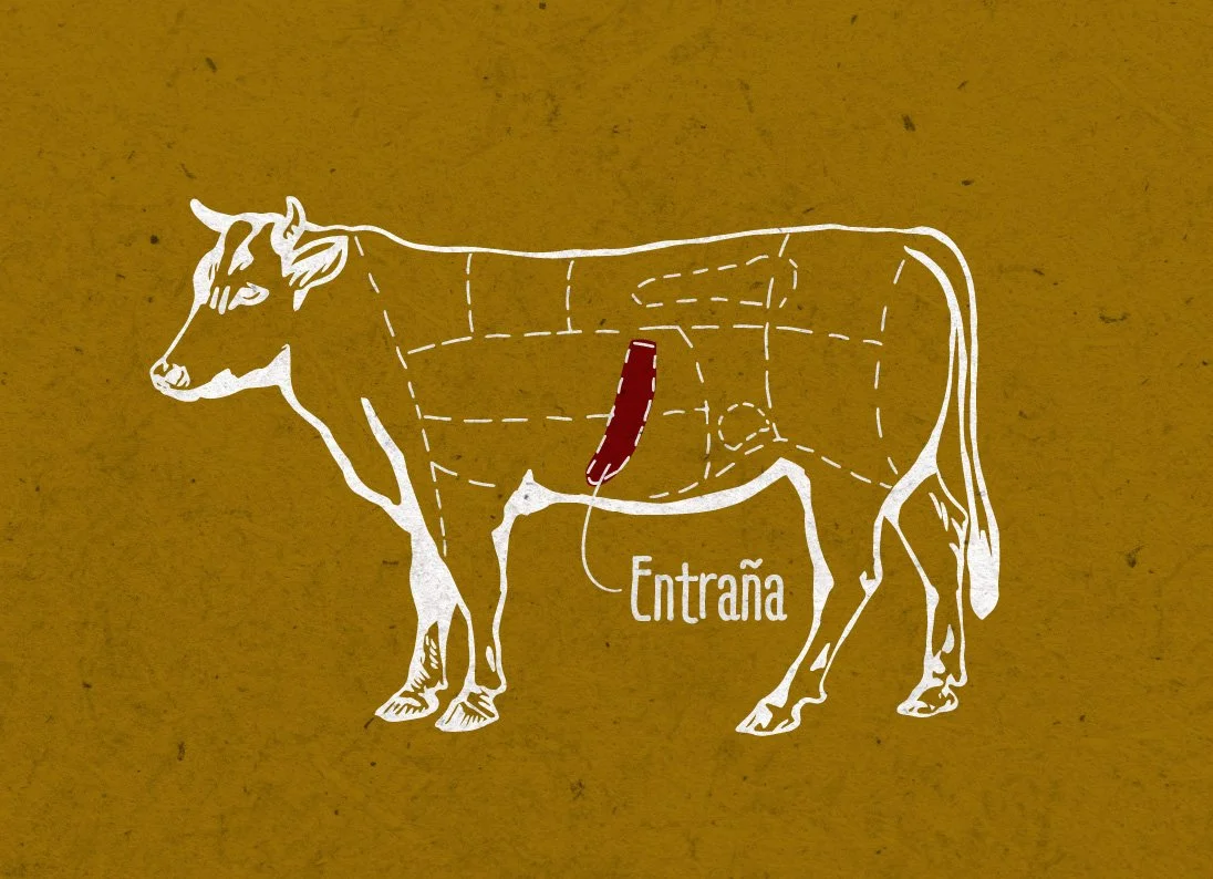 Entraña argentina grelhada na brasa - Restaurante Belos Aires