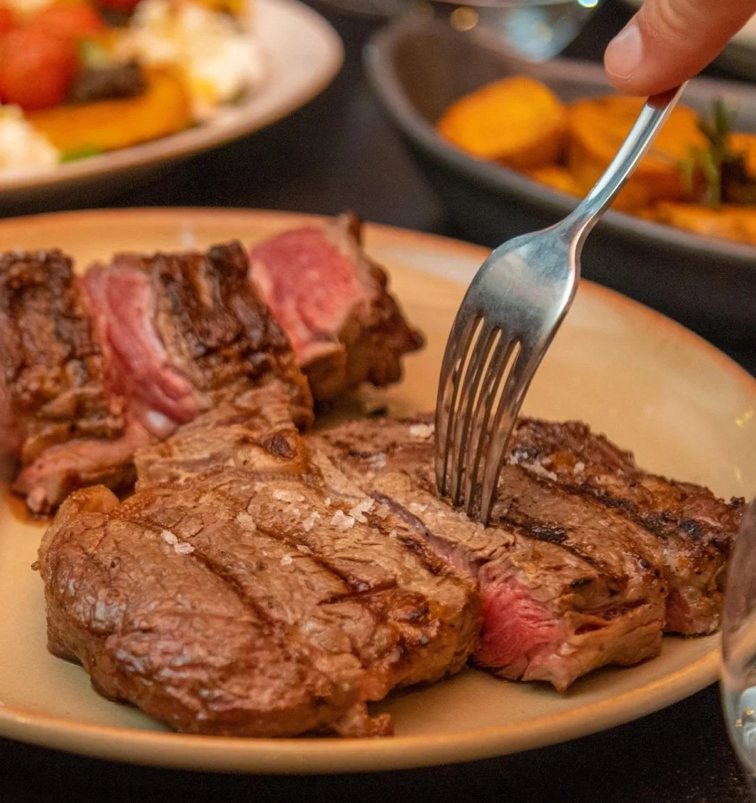 Ojo de Bife Argentino (Coração de Vazia) na grelha - Restaurante Belos Aires Portugal.