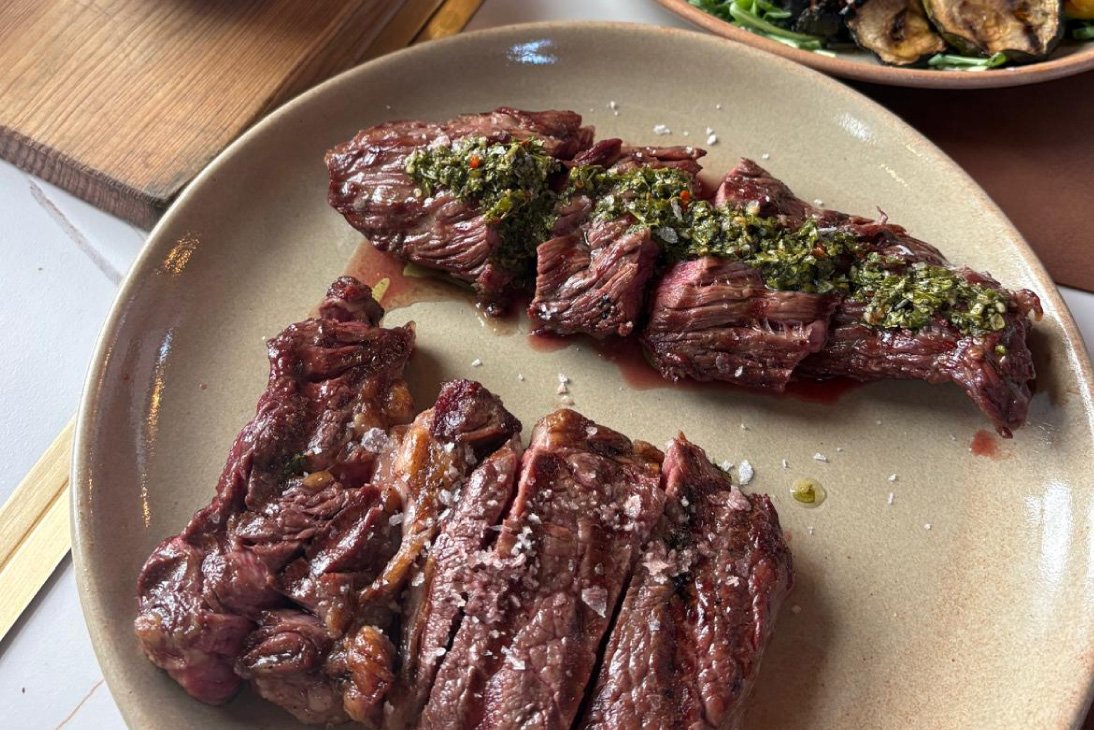 Entraña argentina grelhada na brasa - Restaurante Belos Aires