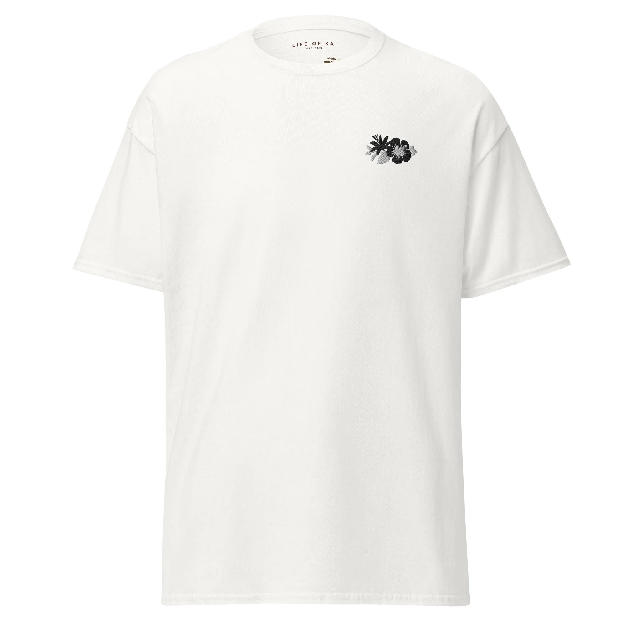 Short Sleeve Embroidered 2-Tone Logo Tee