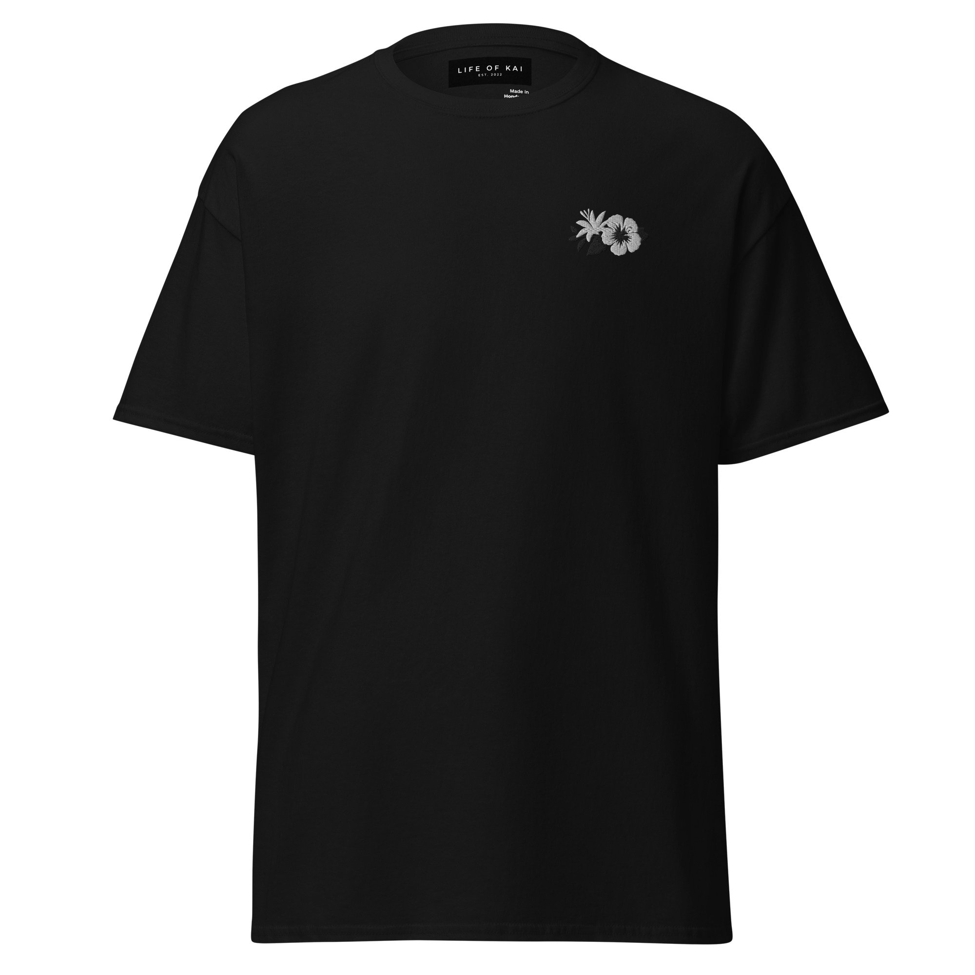Short Sleeve Embroidered 2-Tone Logo Tee