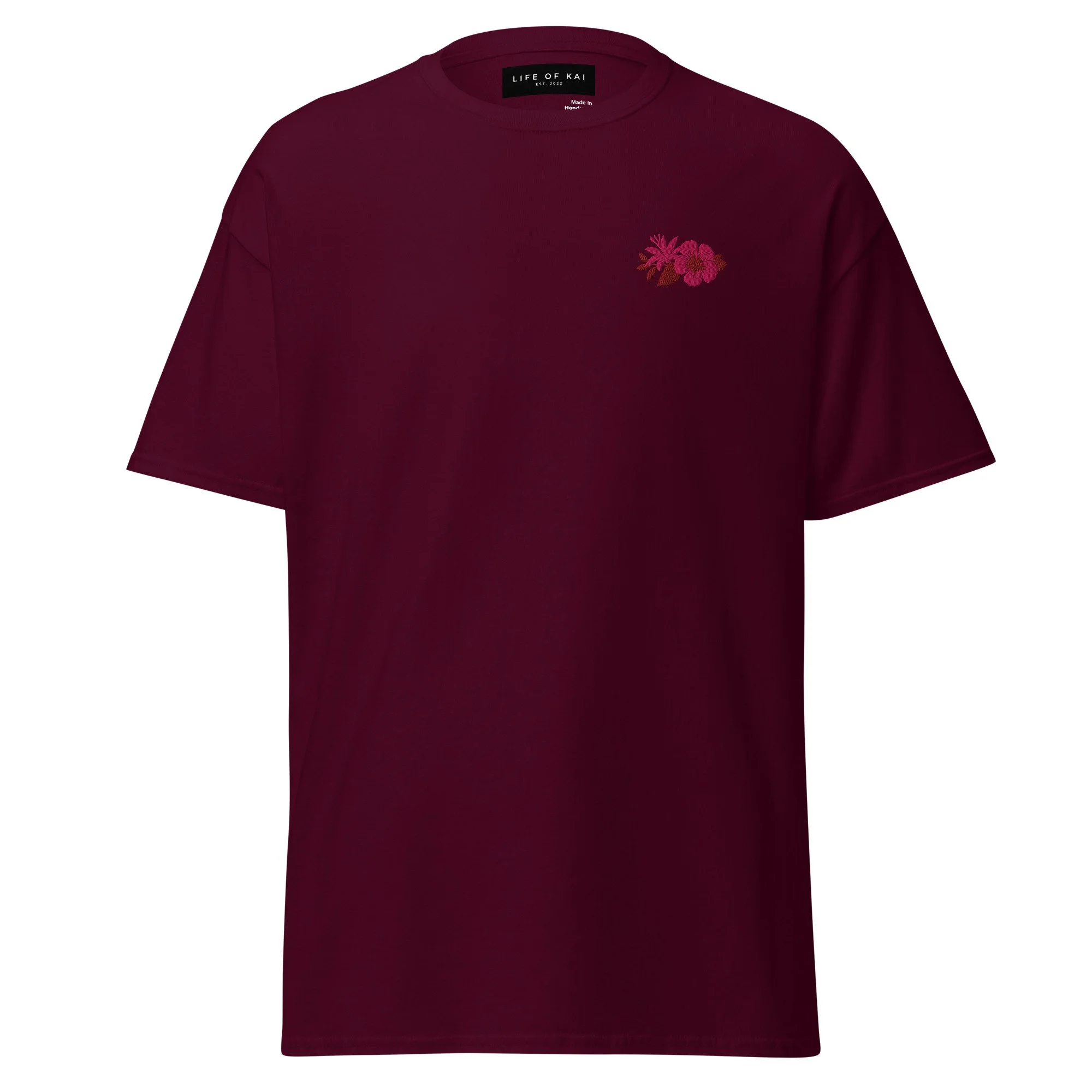 Short Sleeve Embroidered 2-Tone Logo Tee