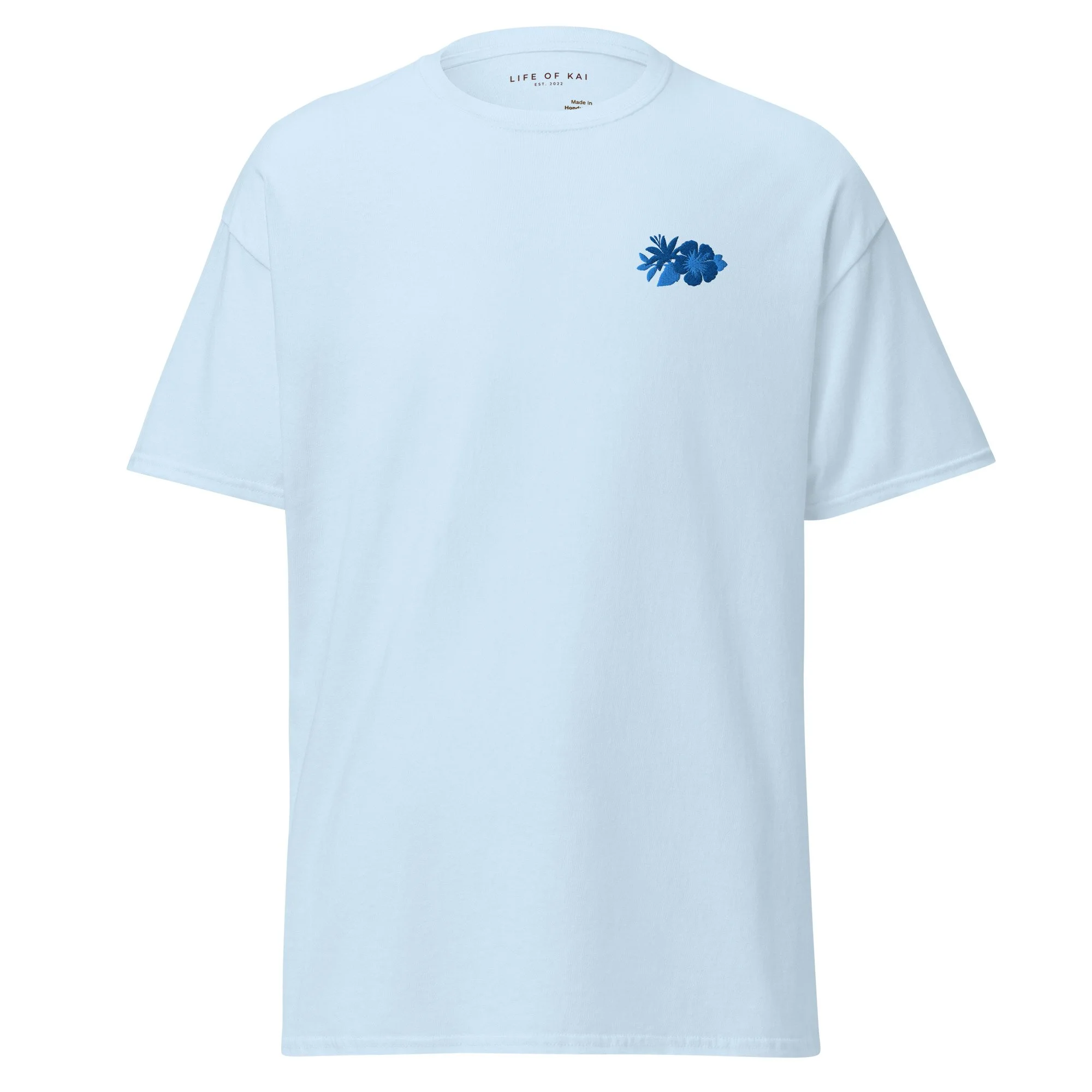 Short Sleeve Embroidered 2-Tone Logo Tee
