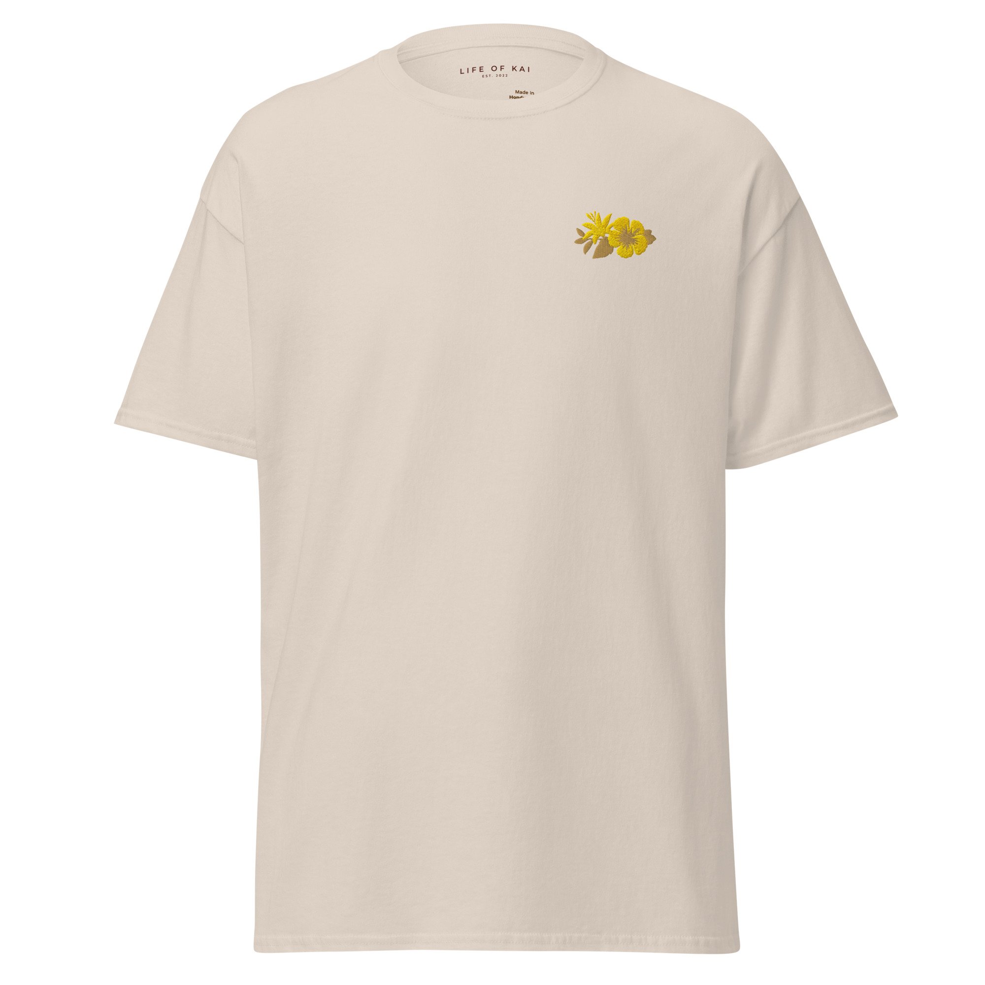 Short Sleeve Embroidered 2-Tone Logo Tee