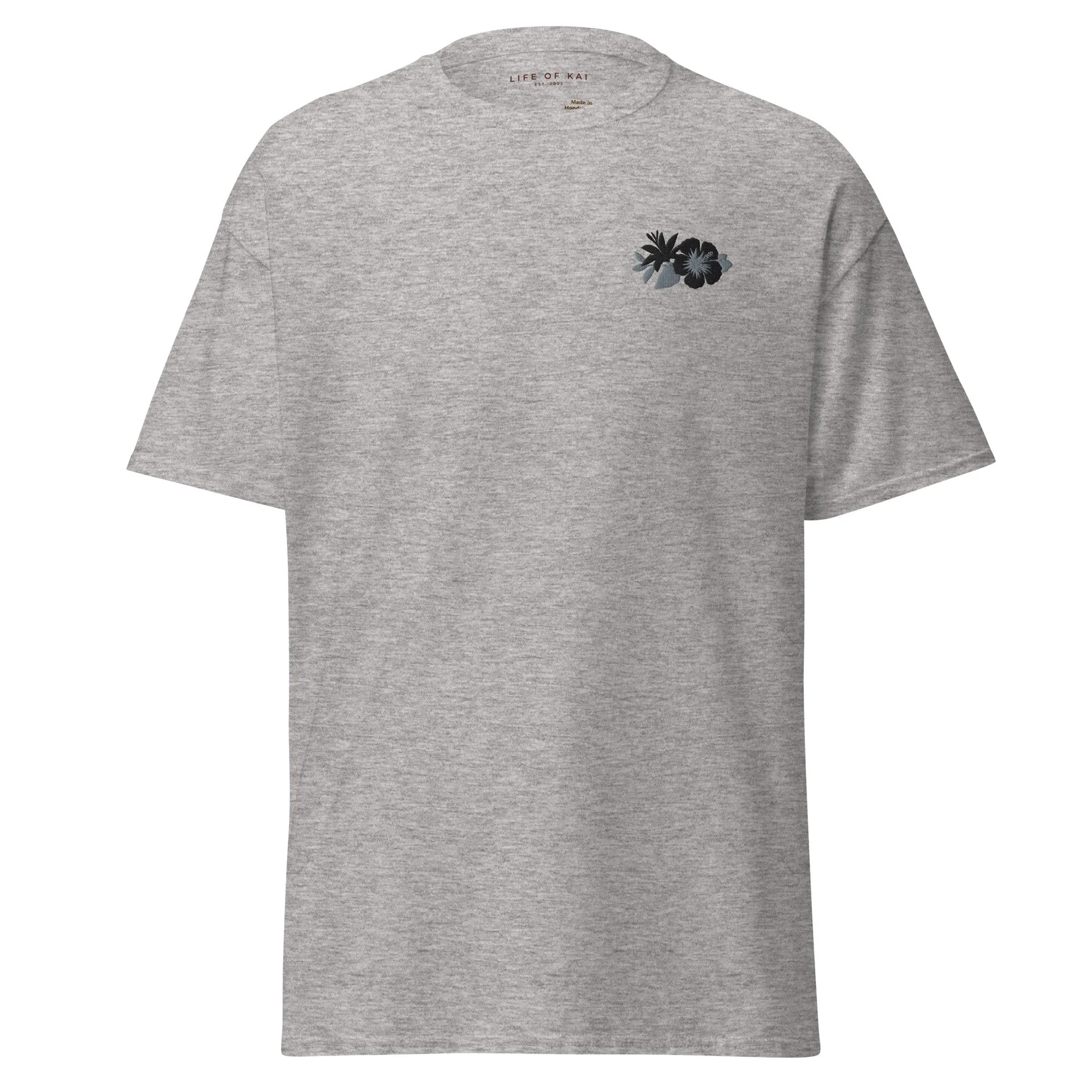 Short Sleeve Embroidered 2-Tone Logo Tee