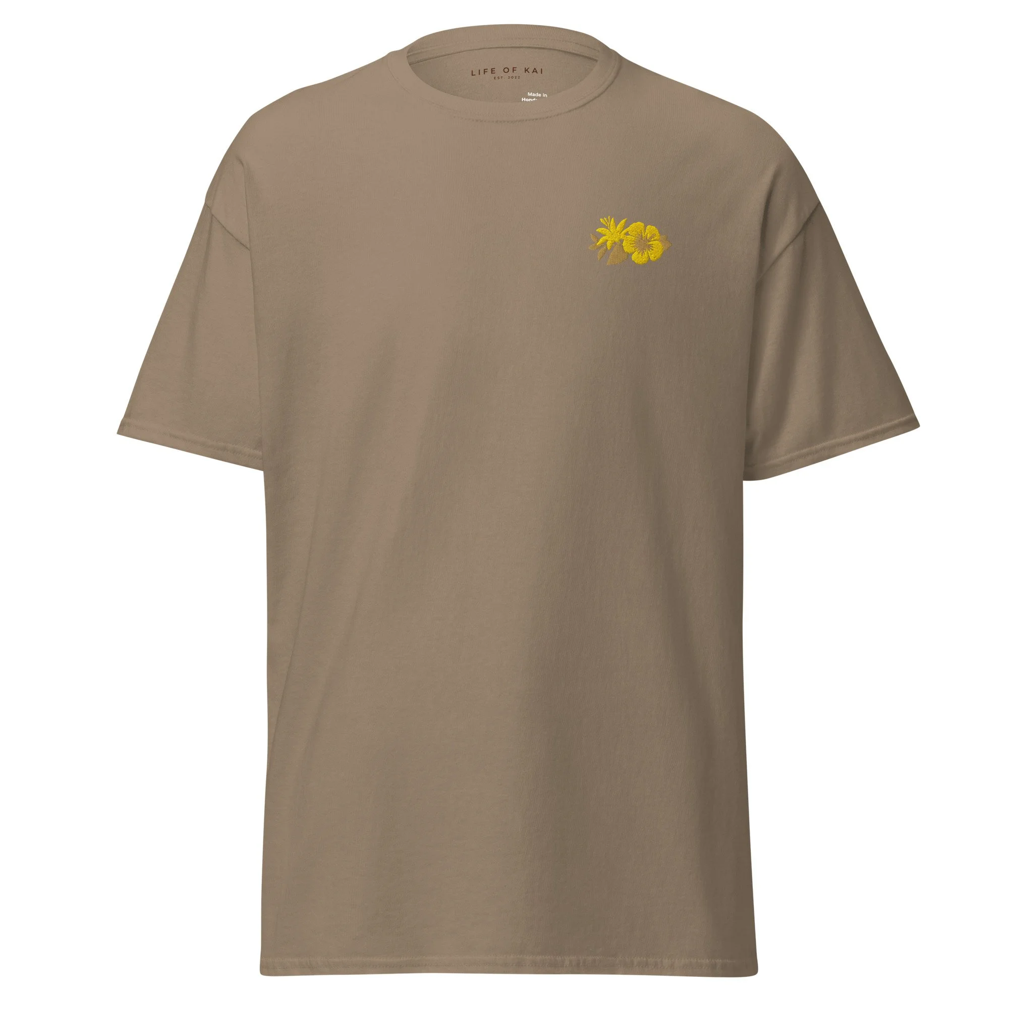 Short Sleeve Embroidered 2-Tone Logo Tee