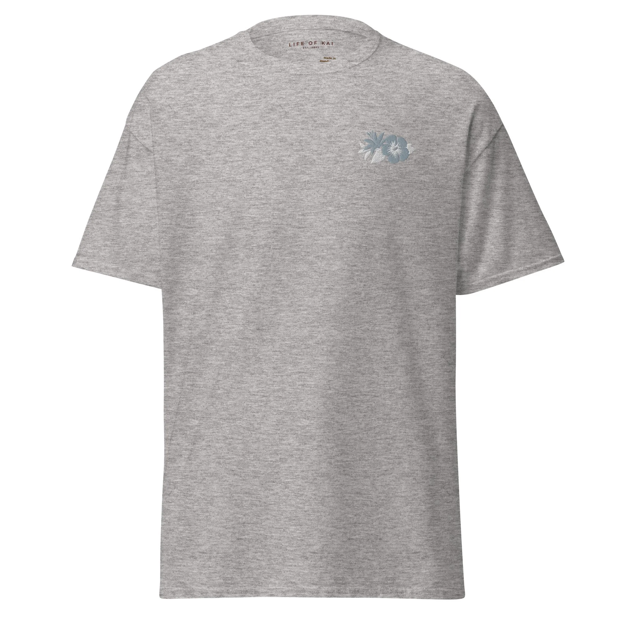 Short Sleeve Embroidered 2-Tone Logo Tee