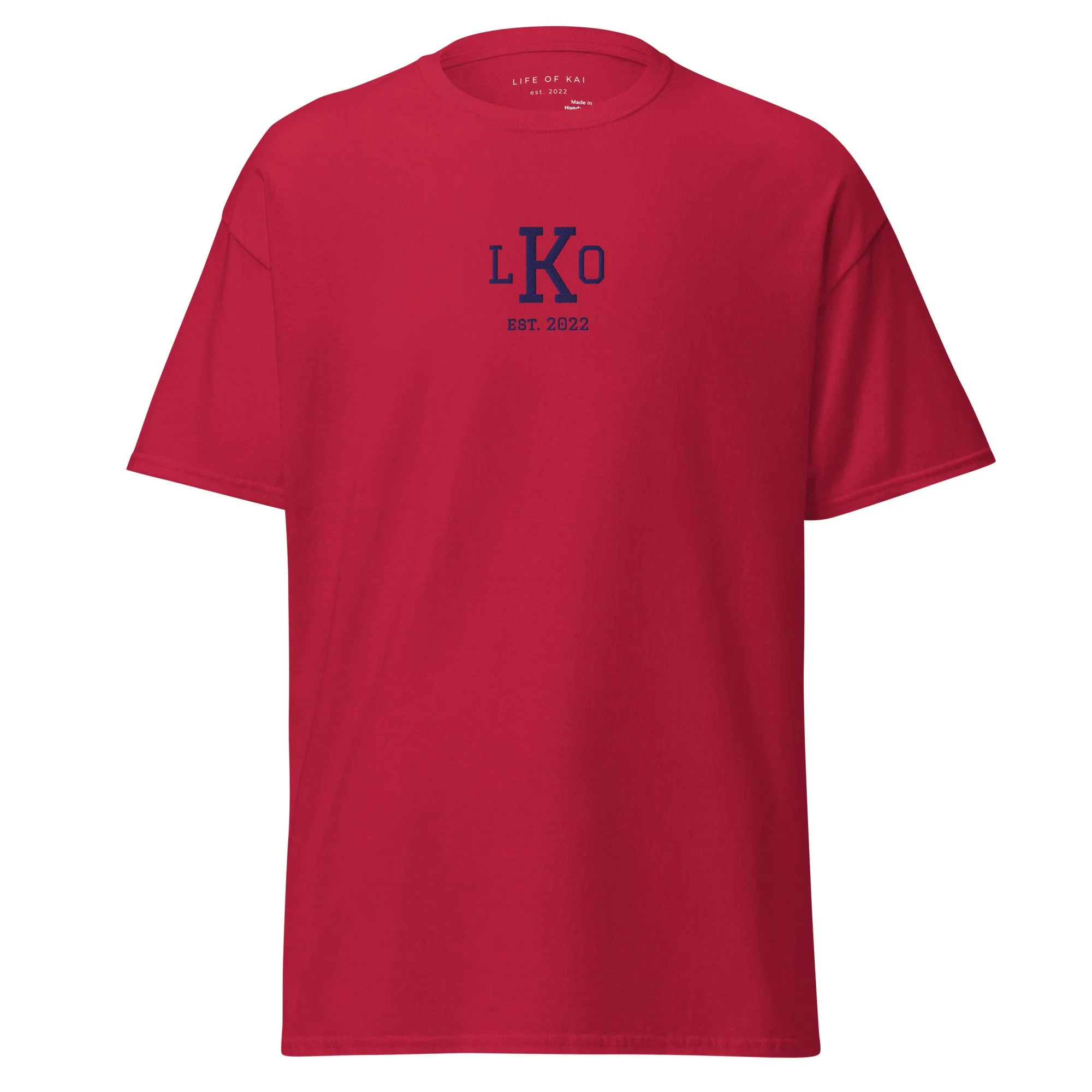 Short Sleeve Embroidered Monogram Tee