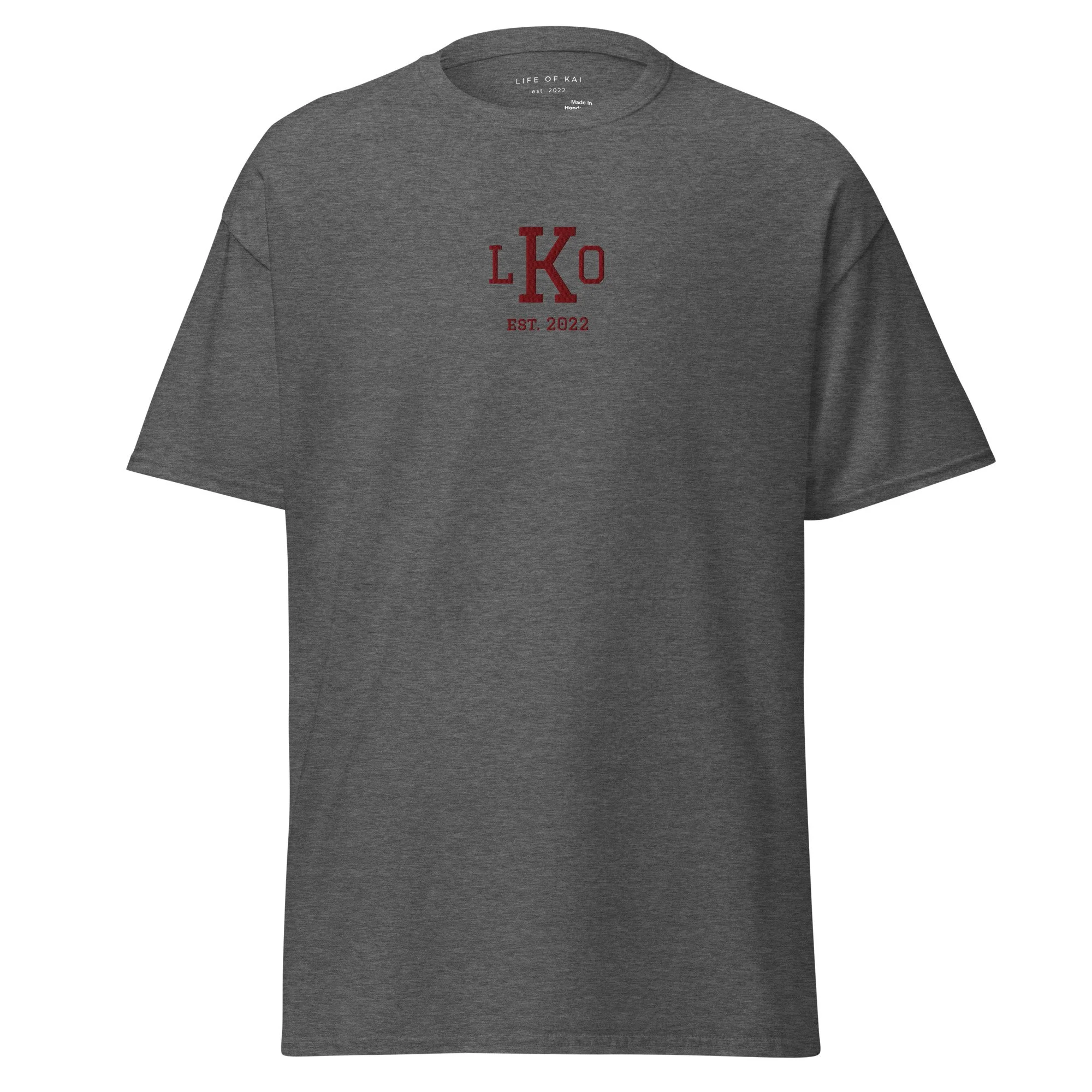 Short Sleeve Embroidered Monogram Tee