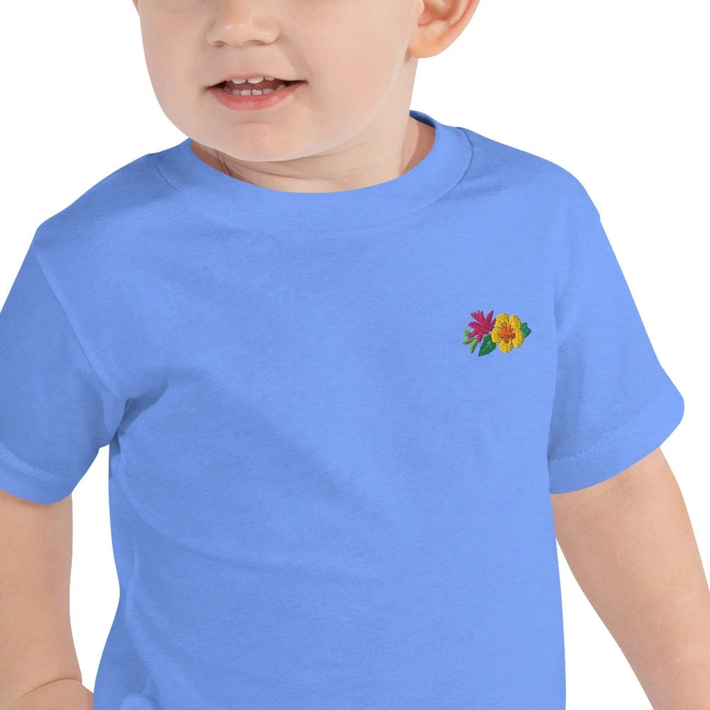 Toddler Short Sleeve Embroidered Tee