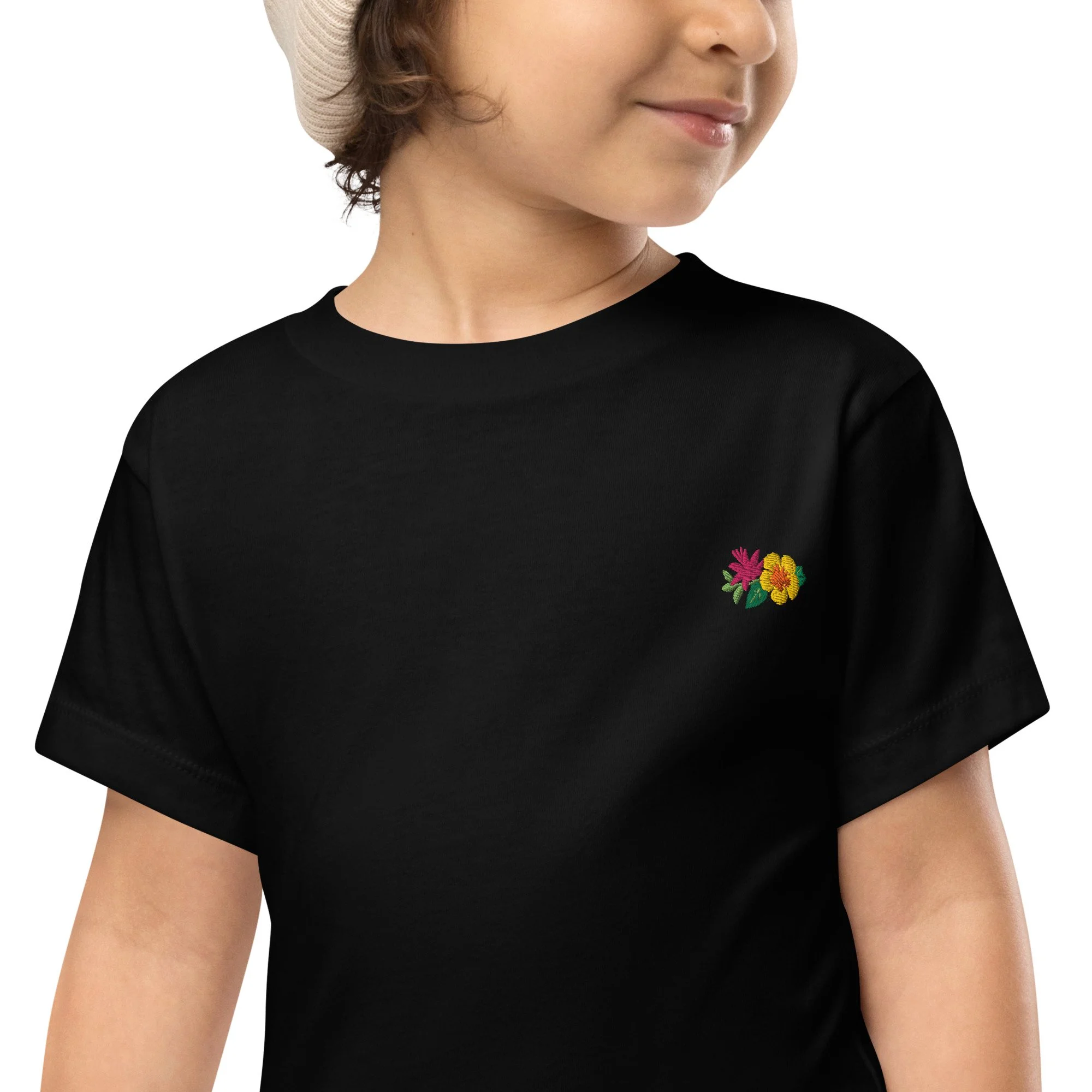 Toddler Short Sleeve Embroidered Tee
