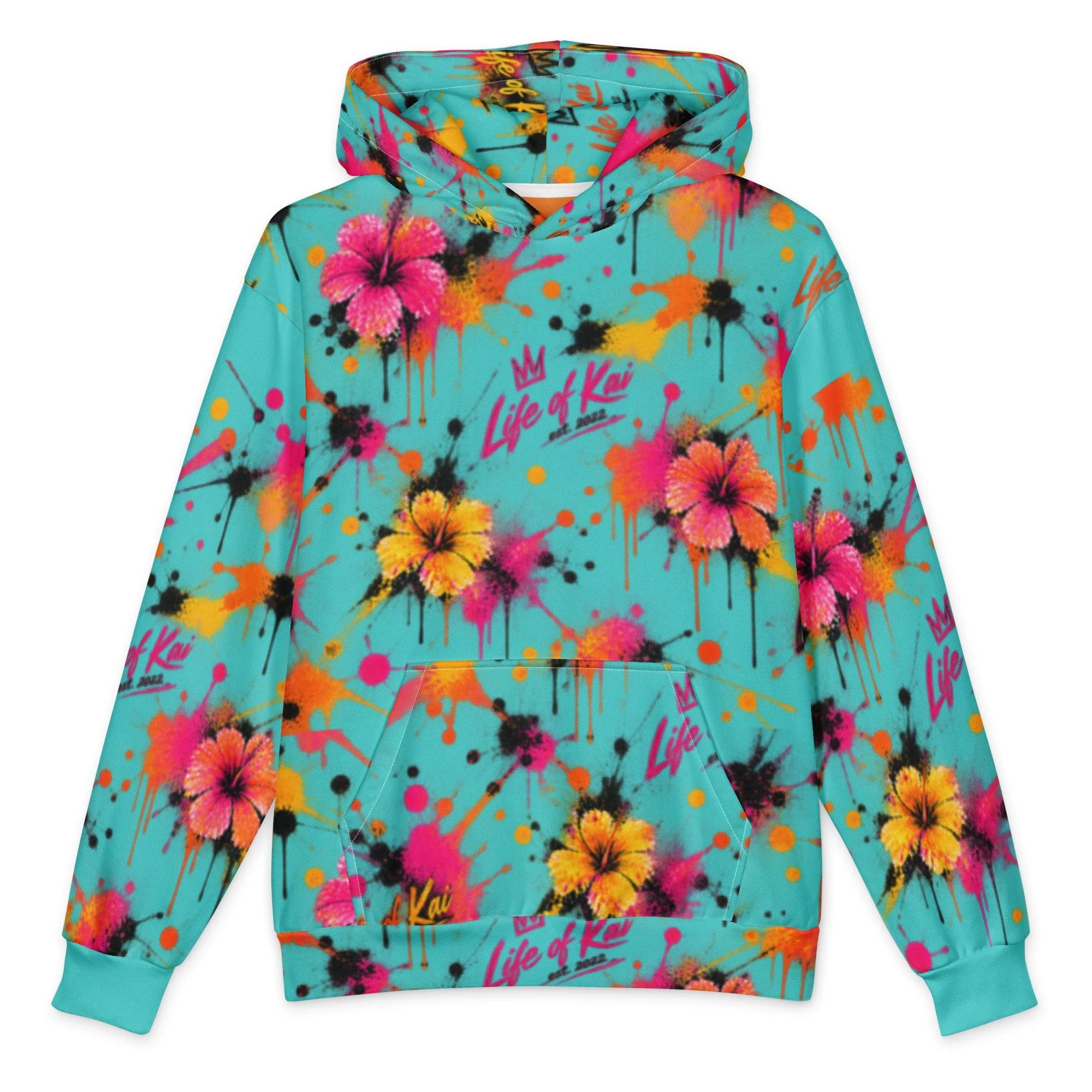 TEAL GRAFFITI Hoodie
