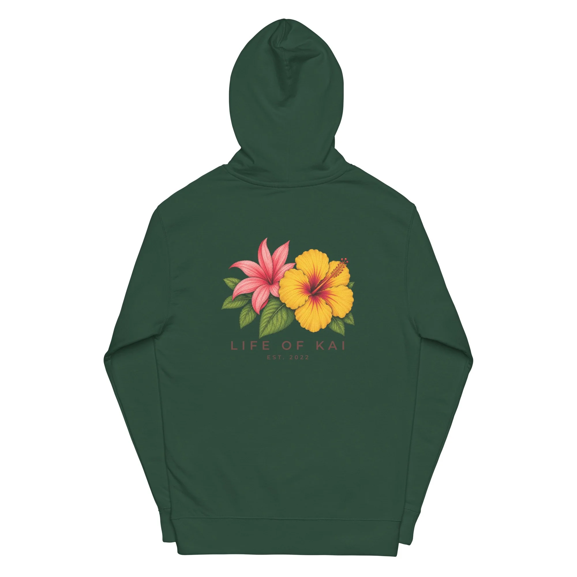 Long Sleeve Embroidery LOGO Hoodie w Print