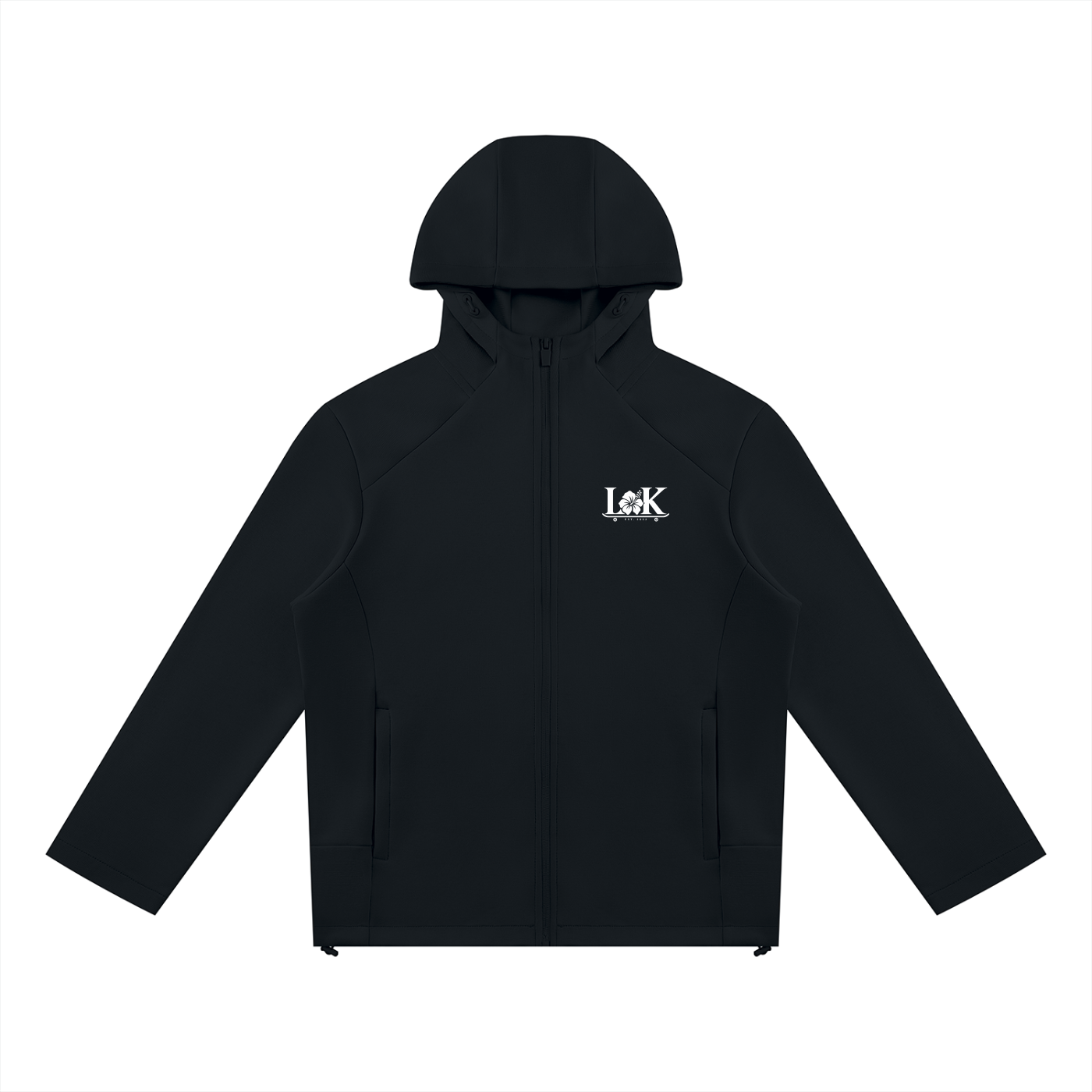 Unisex Paneled Full Zip Hoodie