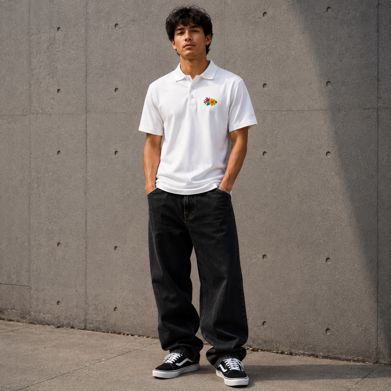 Short Sleeve Embroidered LOGO Polo