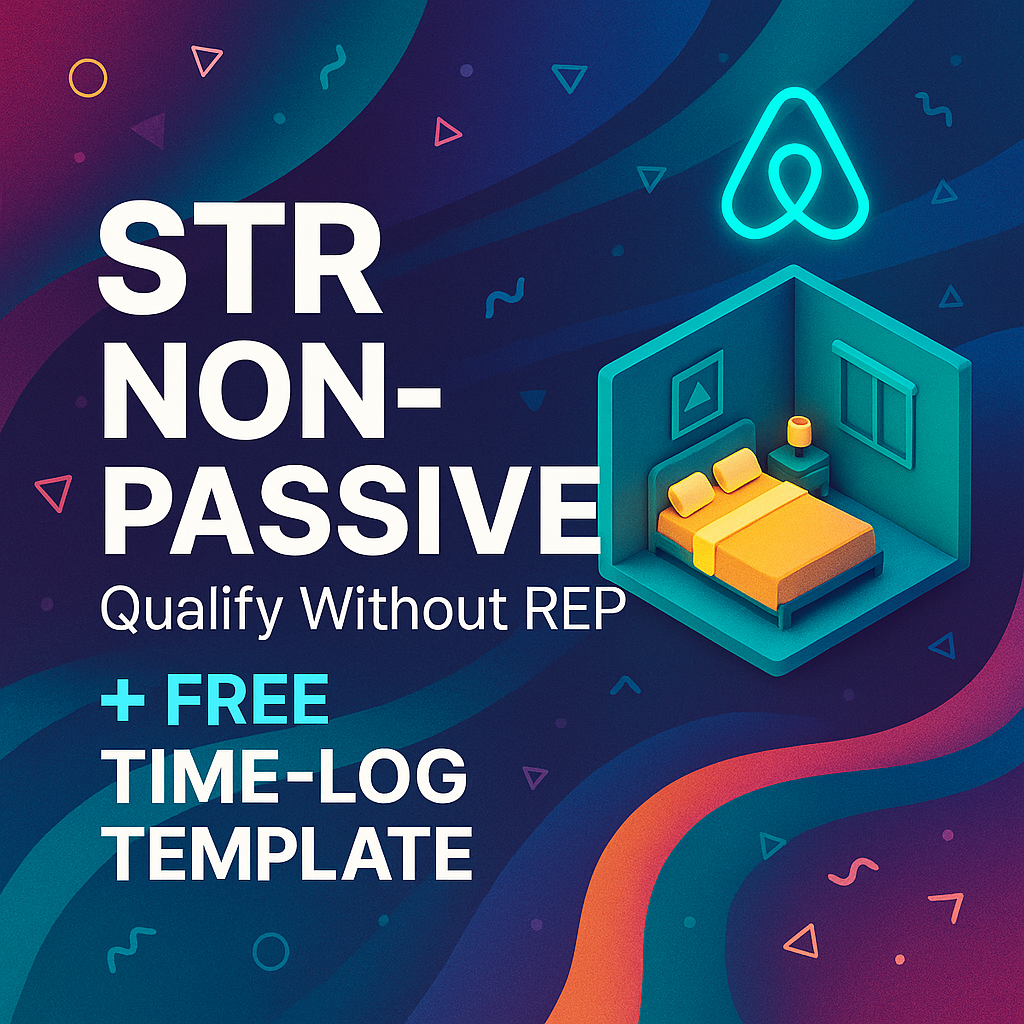 STR "Non-Passive" Rules: Qualify Without REP Status + Ready-to-Use Time-Log Template