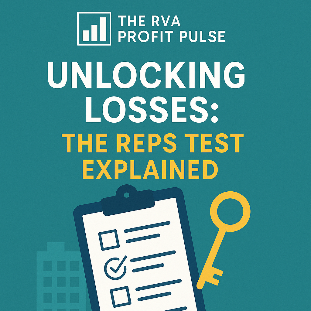 Unlocking Losses: The Real Estate Professional Status (REPS) Test Explained