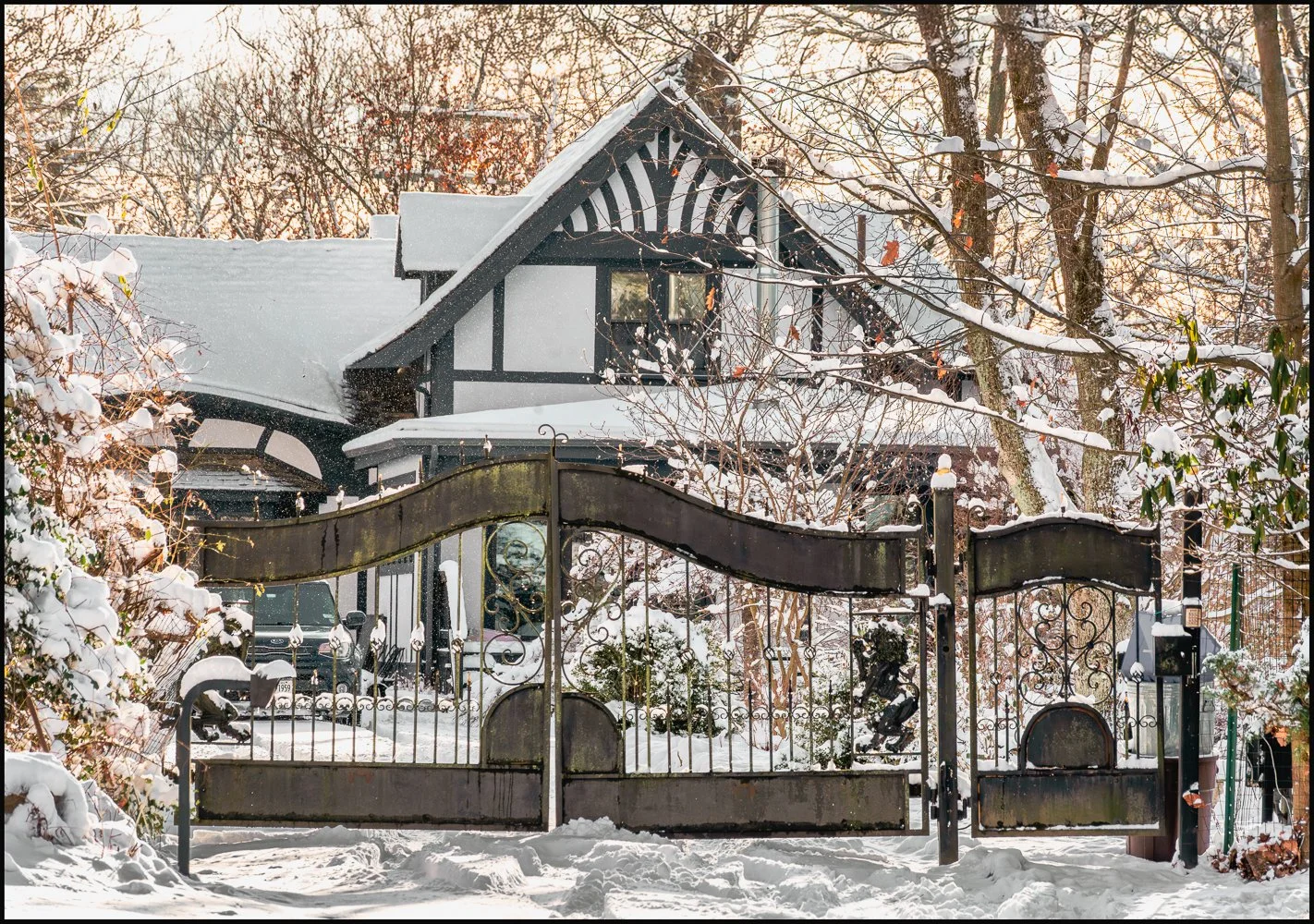 Neighbor's House in snow. December 2025