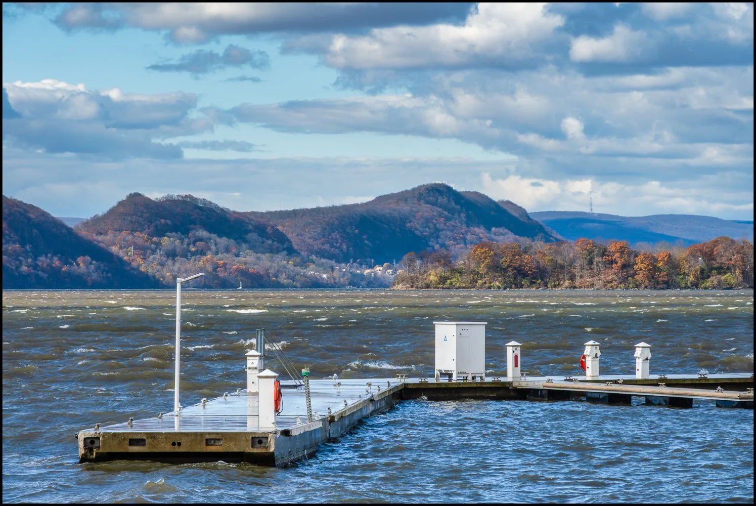Choppy Hudson River.  Ossining, NY.  November 2025.