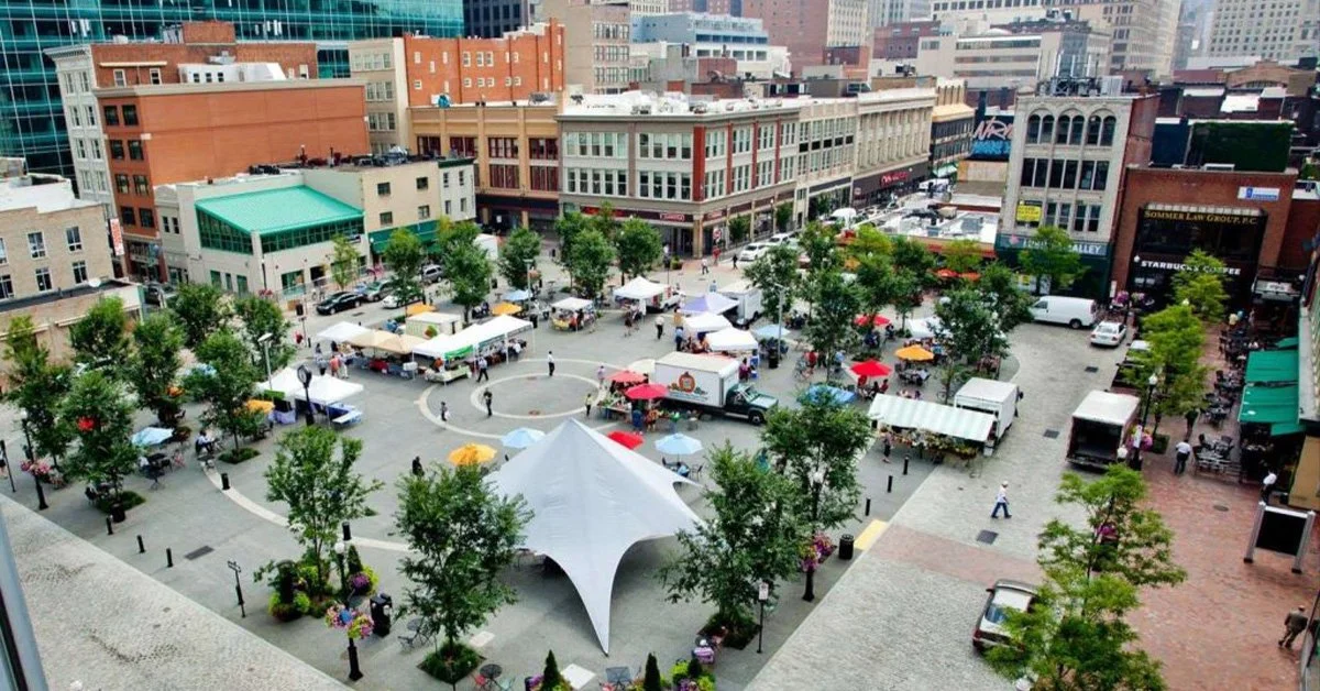 Market Square Open for Business Since 1764 — DOORS OPEN Pittsburgh