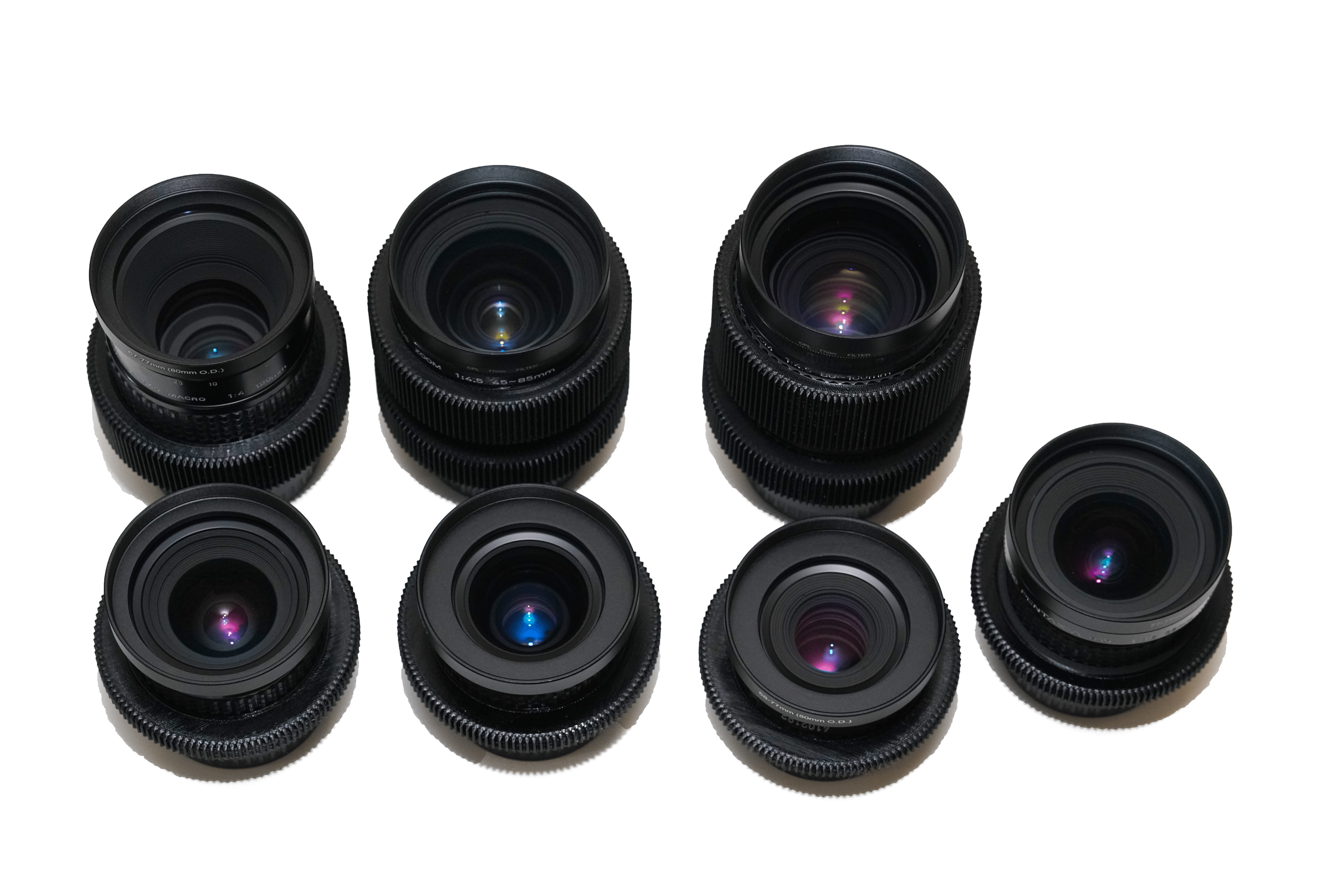 Pentax-A 645 Lens Set (PL, EF, E) 34, 45, 55, 75, 120, 45-85, 80-160