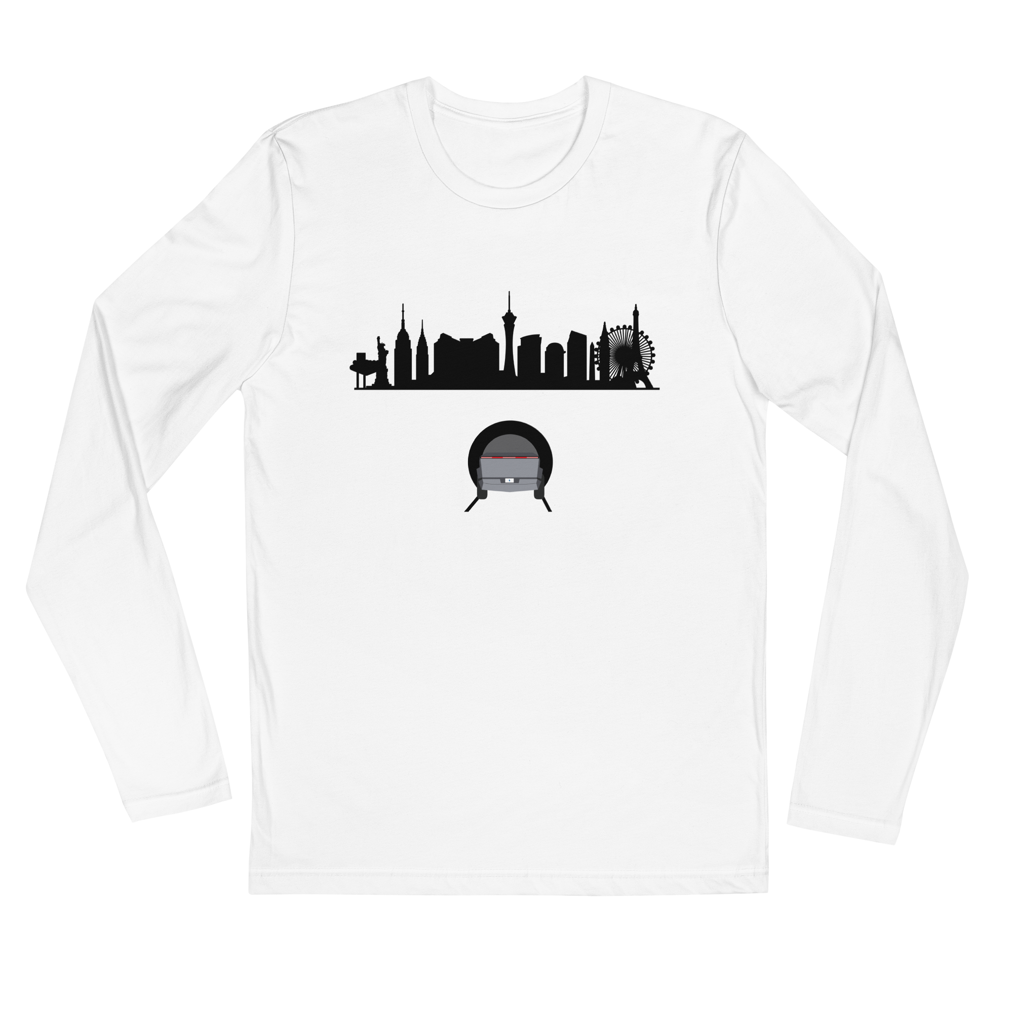 Boring Las Vegas Long Sleeve White