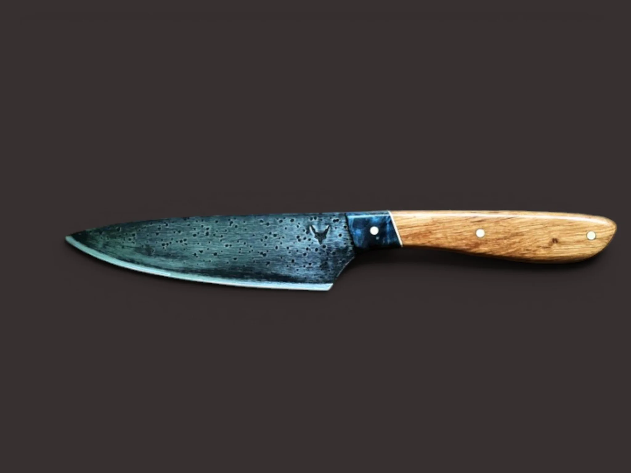 Chef Knife - 6-inch - NZ Black Maire & Curly Birch