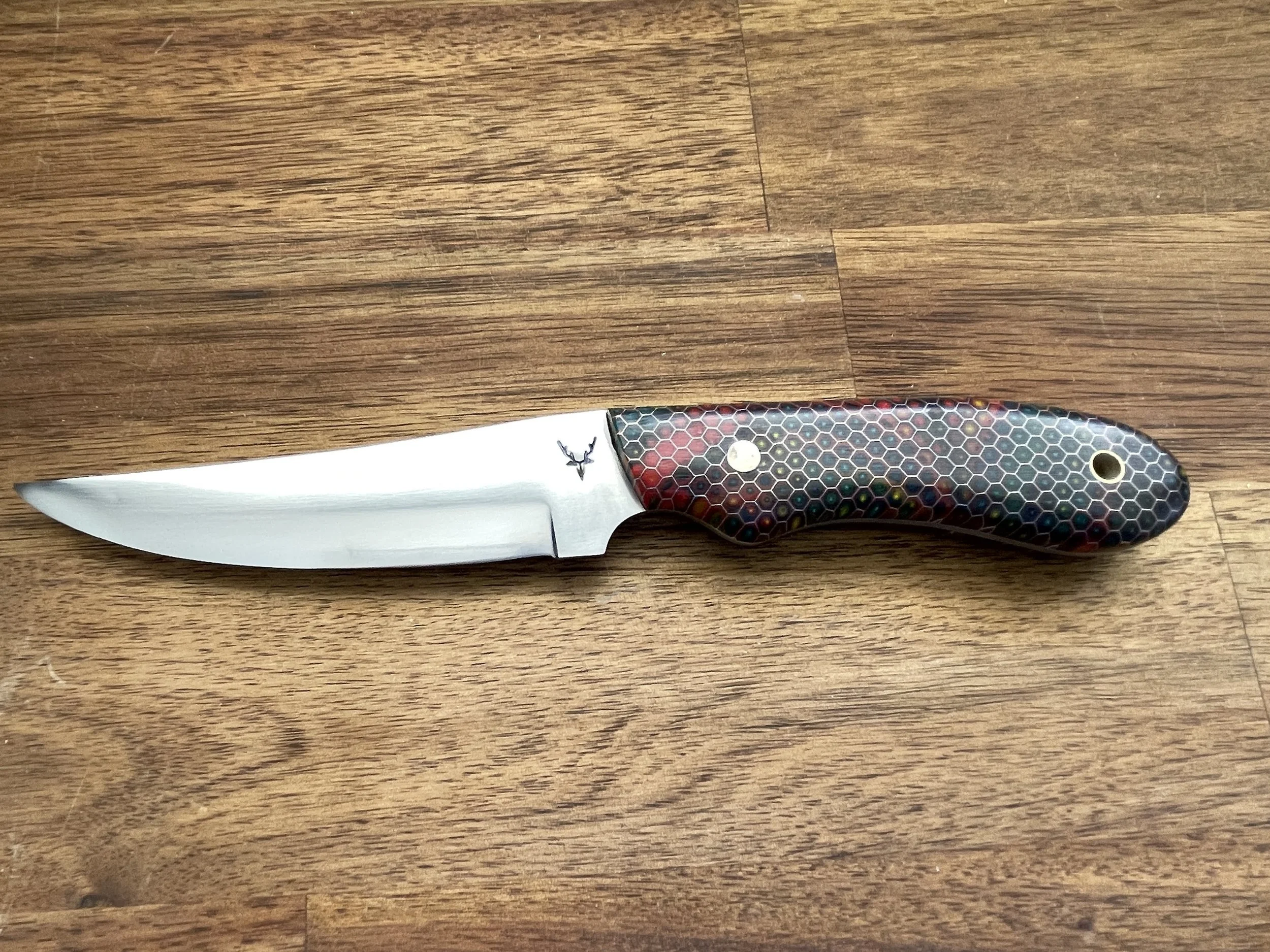 Honeycomb Bird & Trout facing left