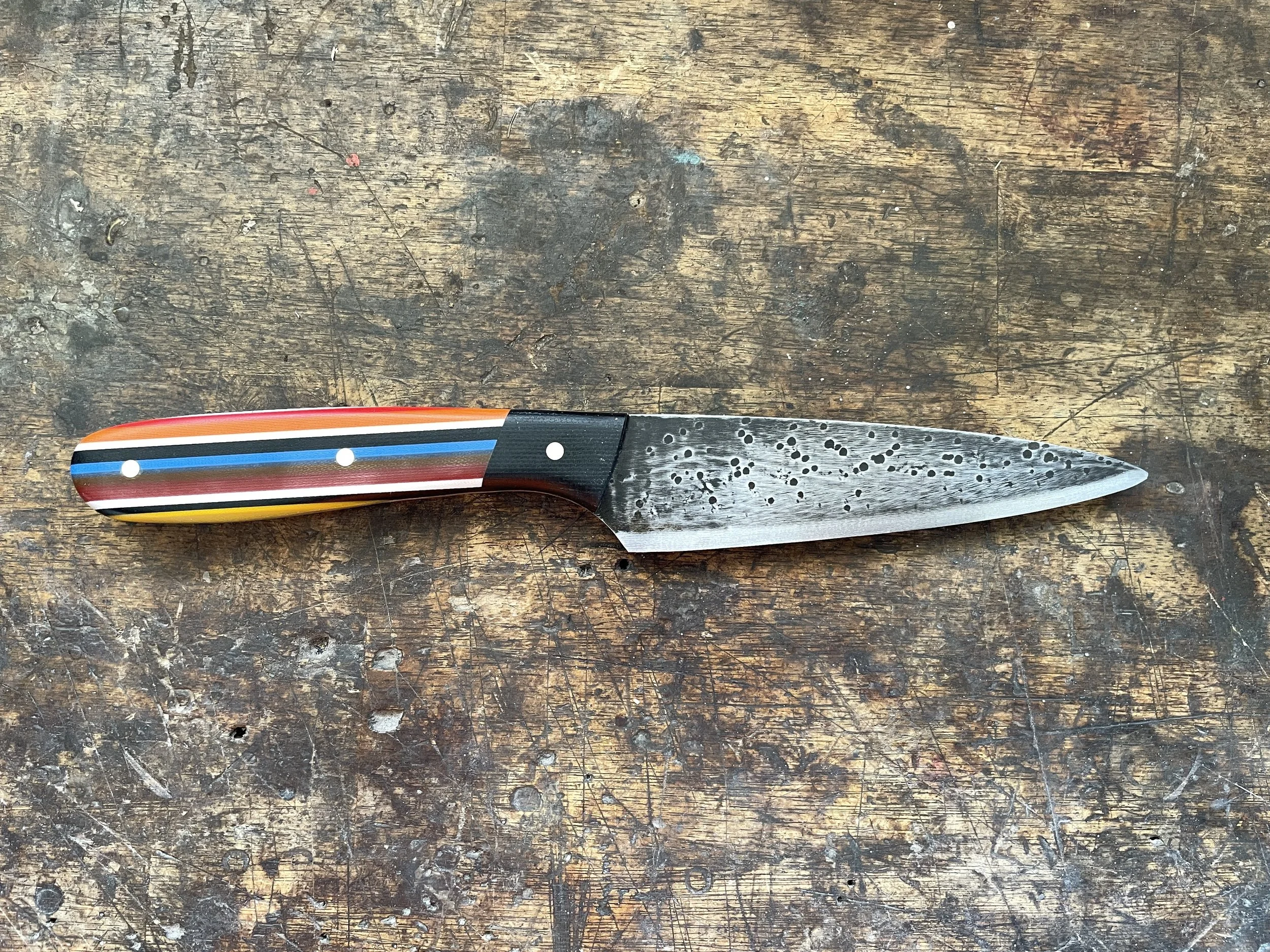 G10 licorish 4" utility knife facing right