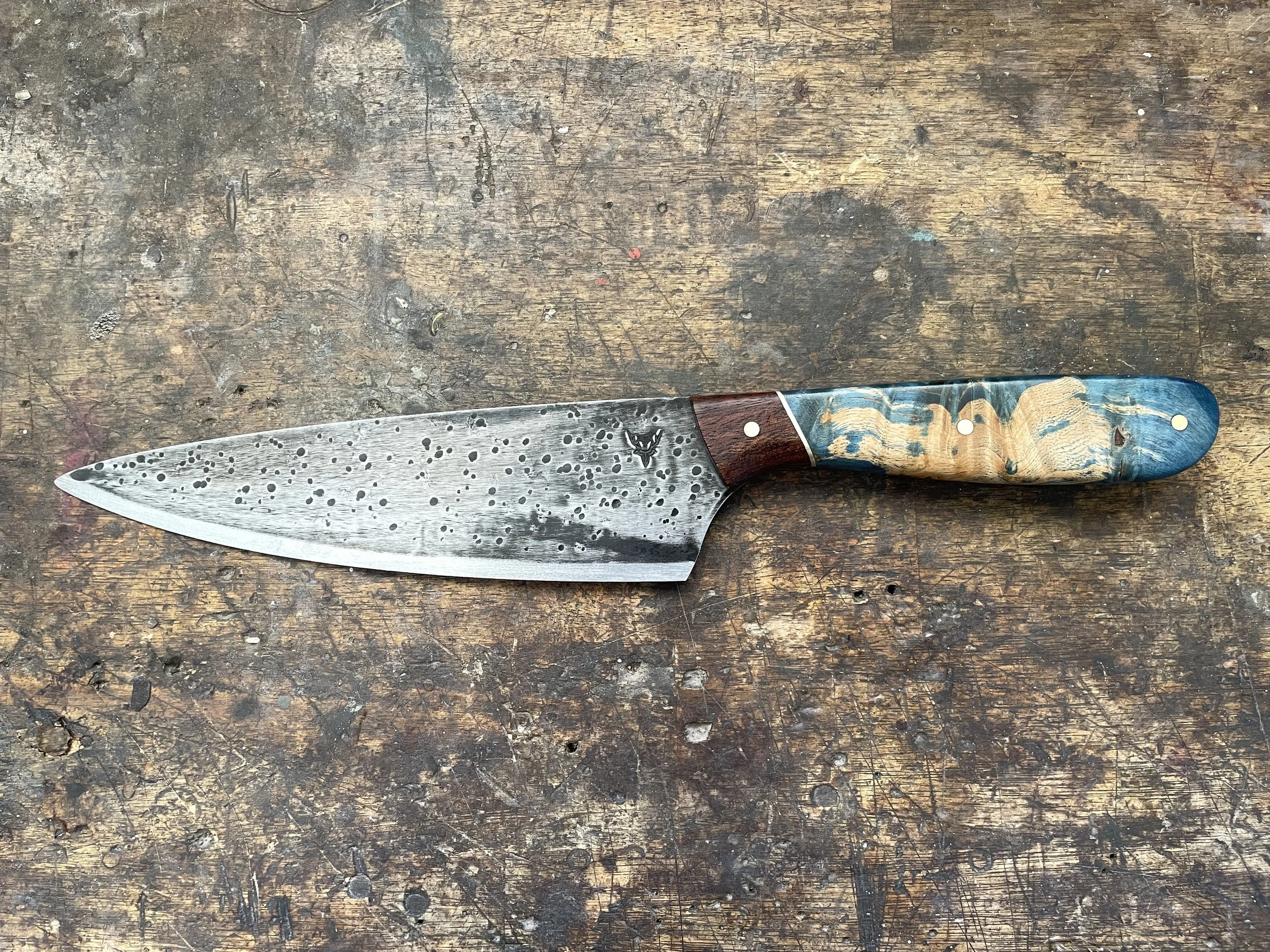 Chef Knife - 7-inch - Curly Birch & Teak